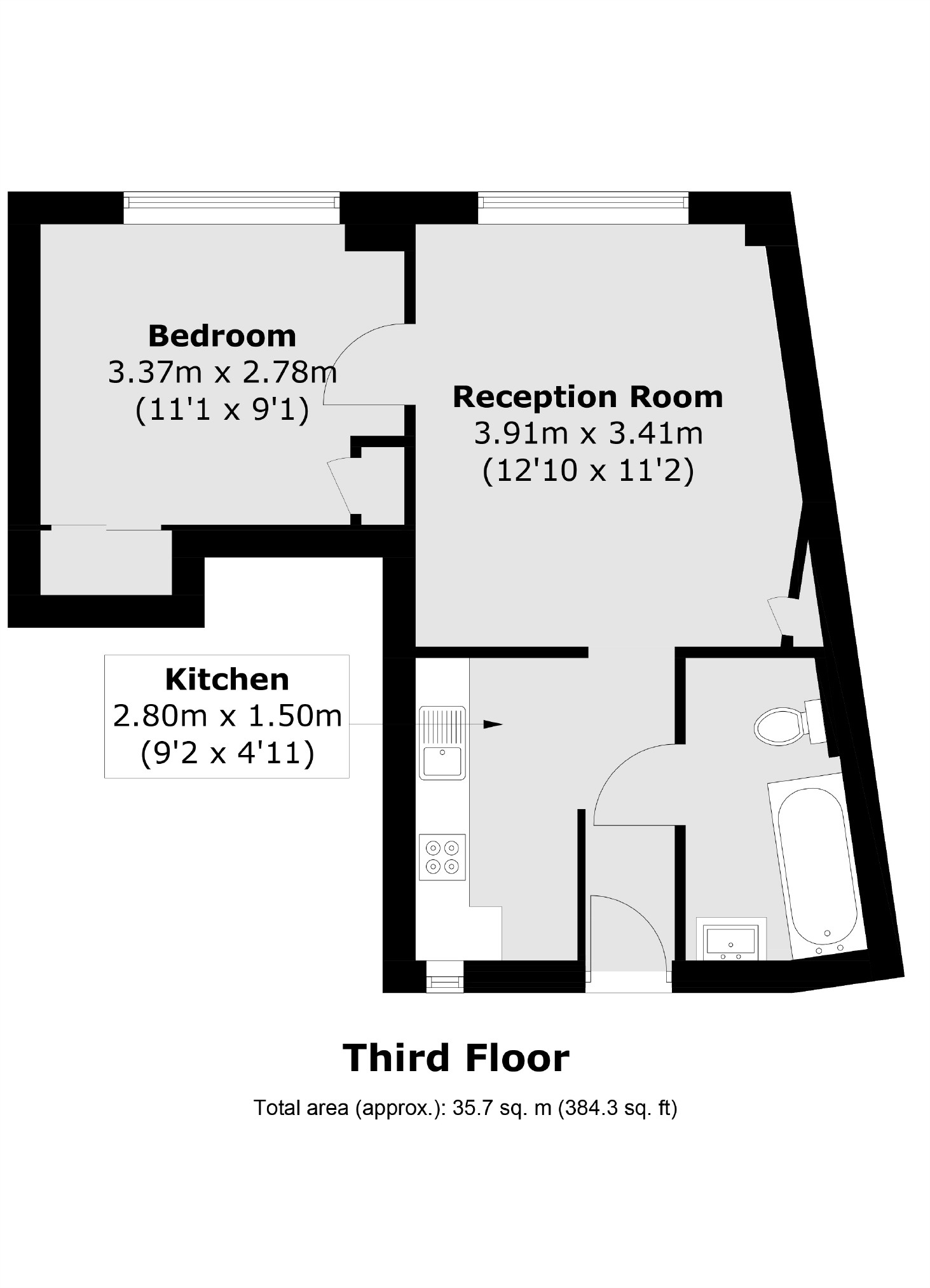 Flat 45, Vandon Court, 64, Petty France, London floorplan