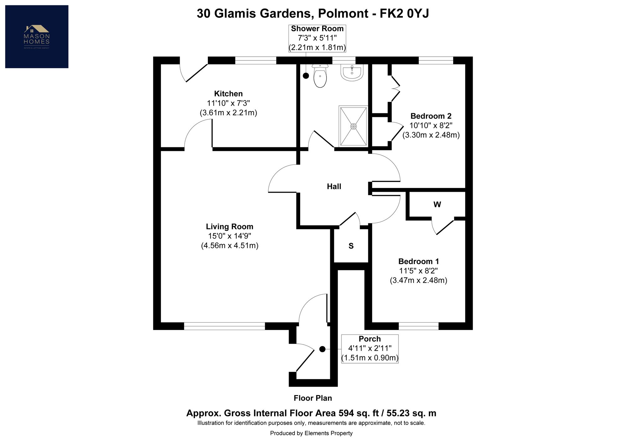30 Glamis Gardens, Falkirk floorplan