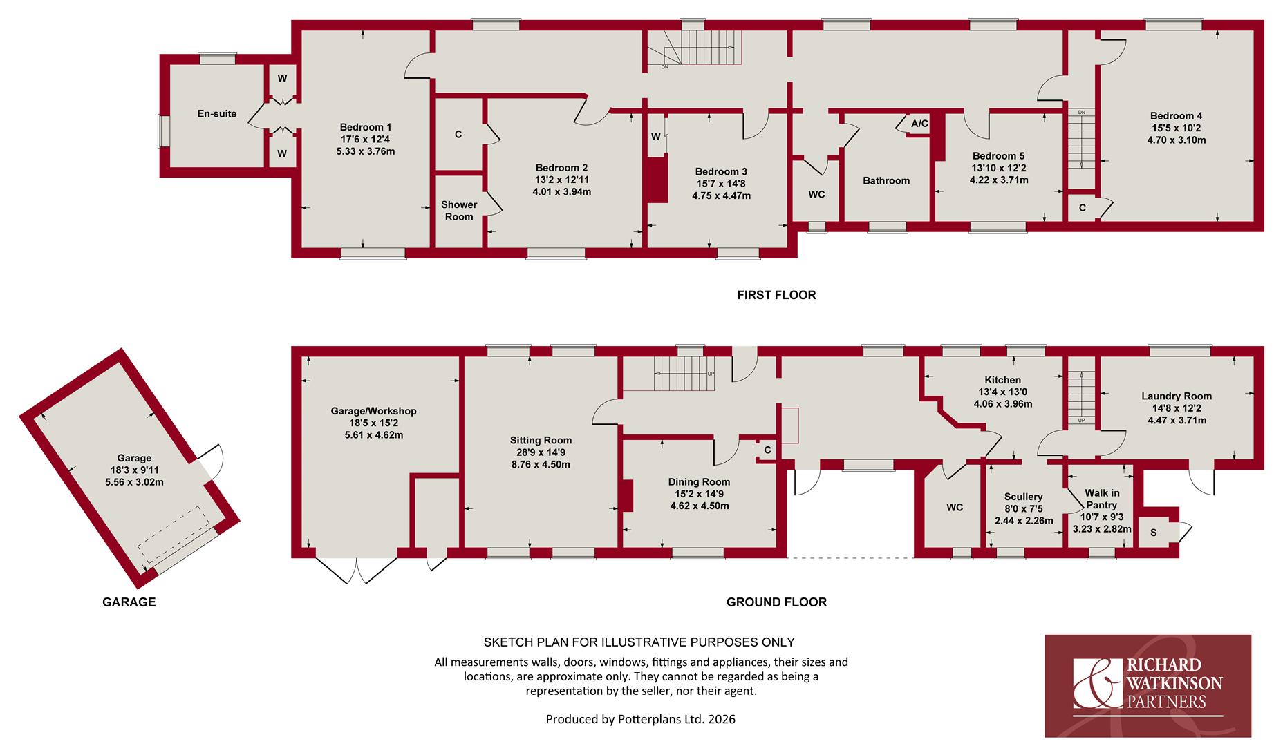 The Corner House, Manor Road, Easthorpe floorplan