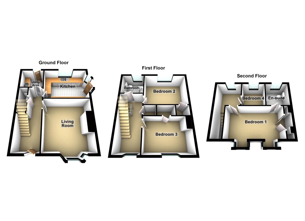 3, Oak Square, Peterborough floorplan