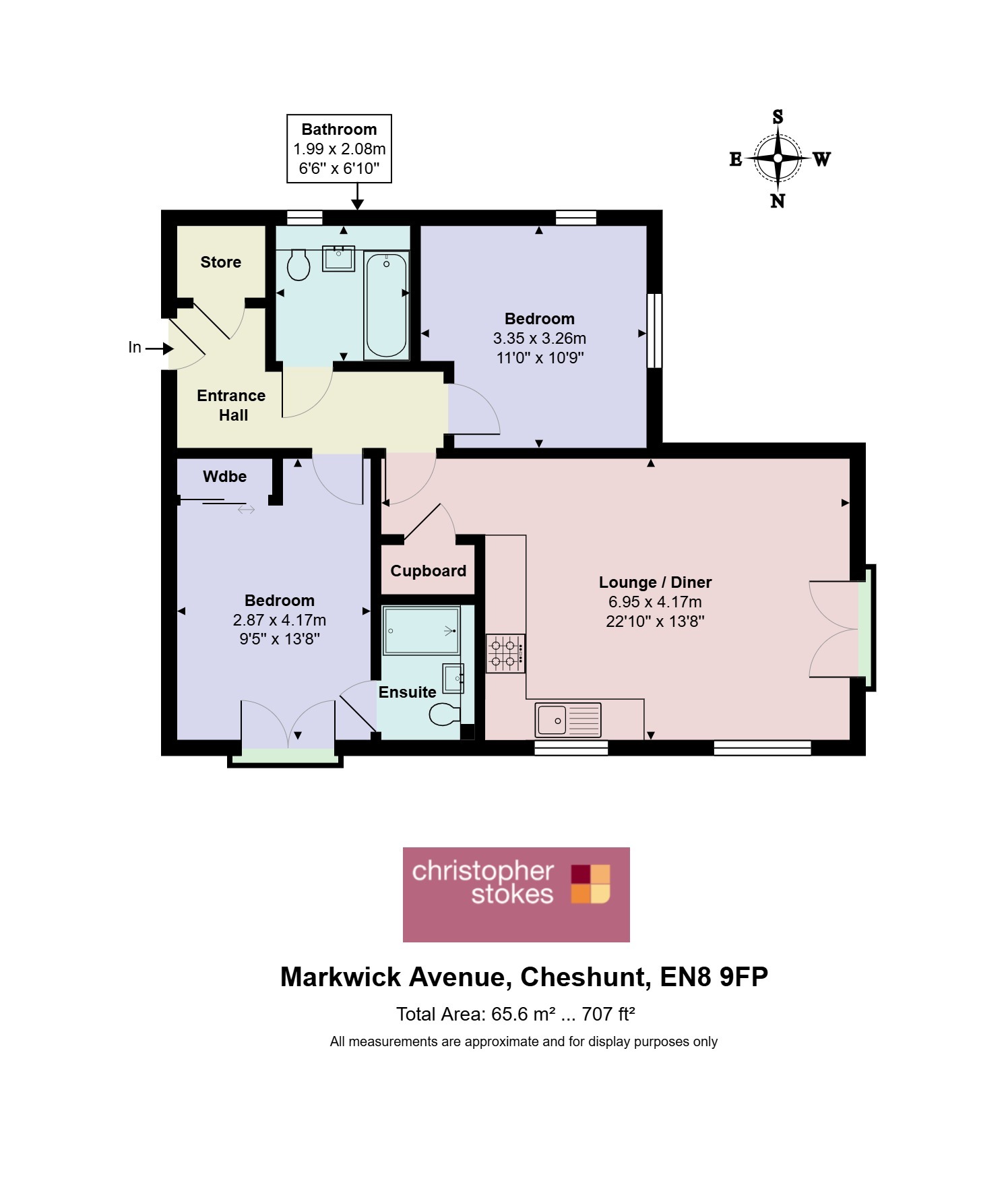 2 Markwick Avenue, Cheshunt, Hertfordshire floorplan