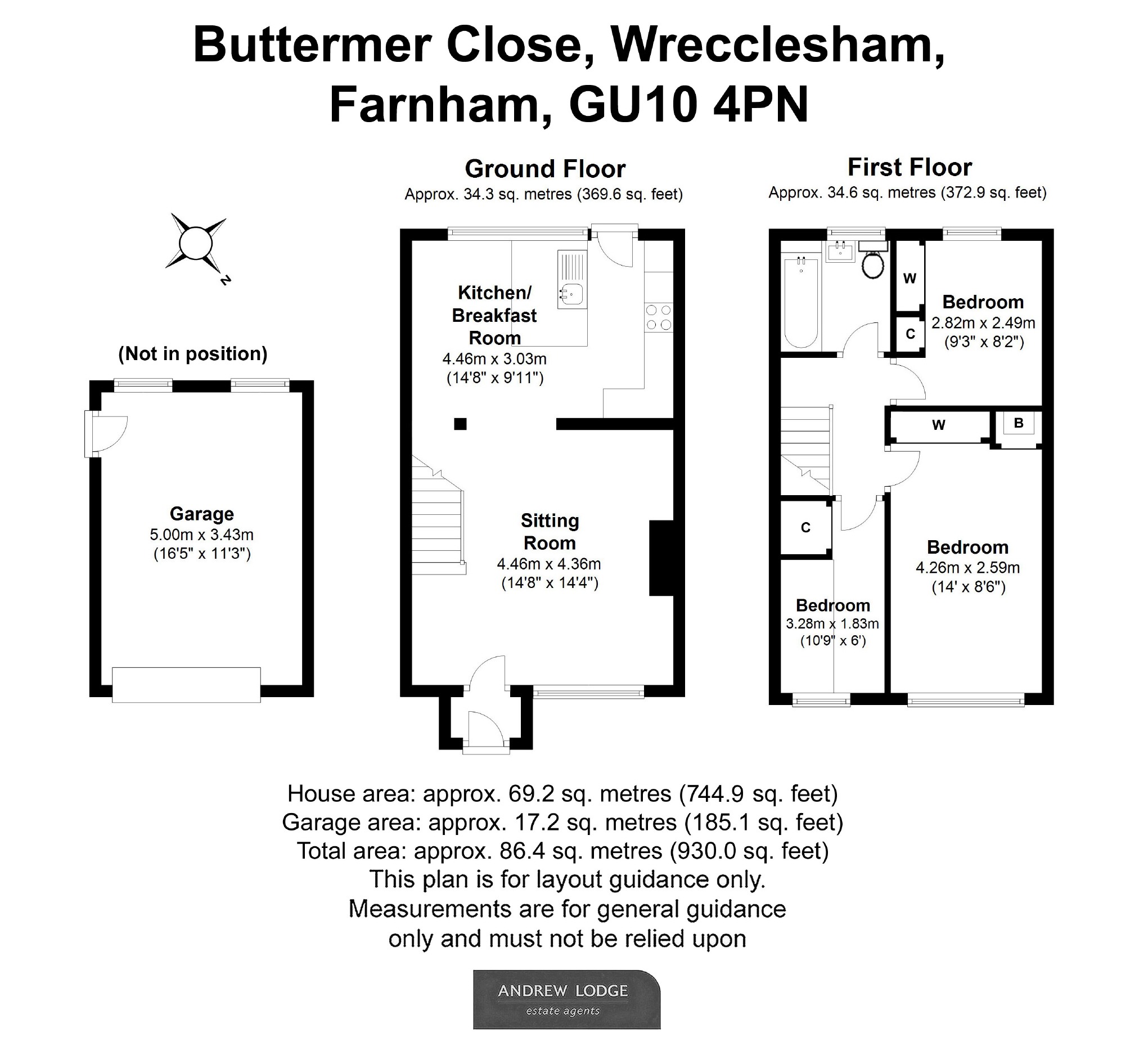 3 Bedrooms Terraced house for sale in Buttermer Close, Wrecclesham, Farnham GU10