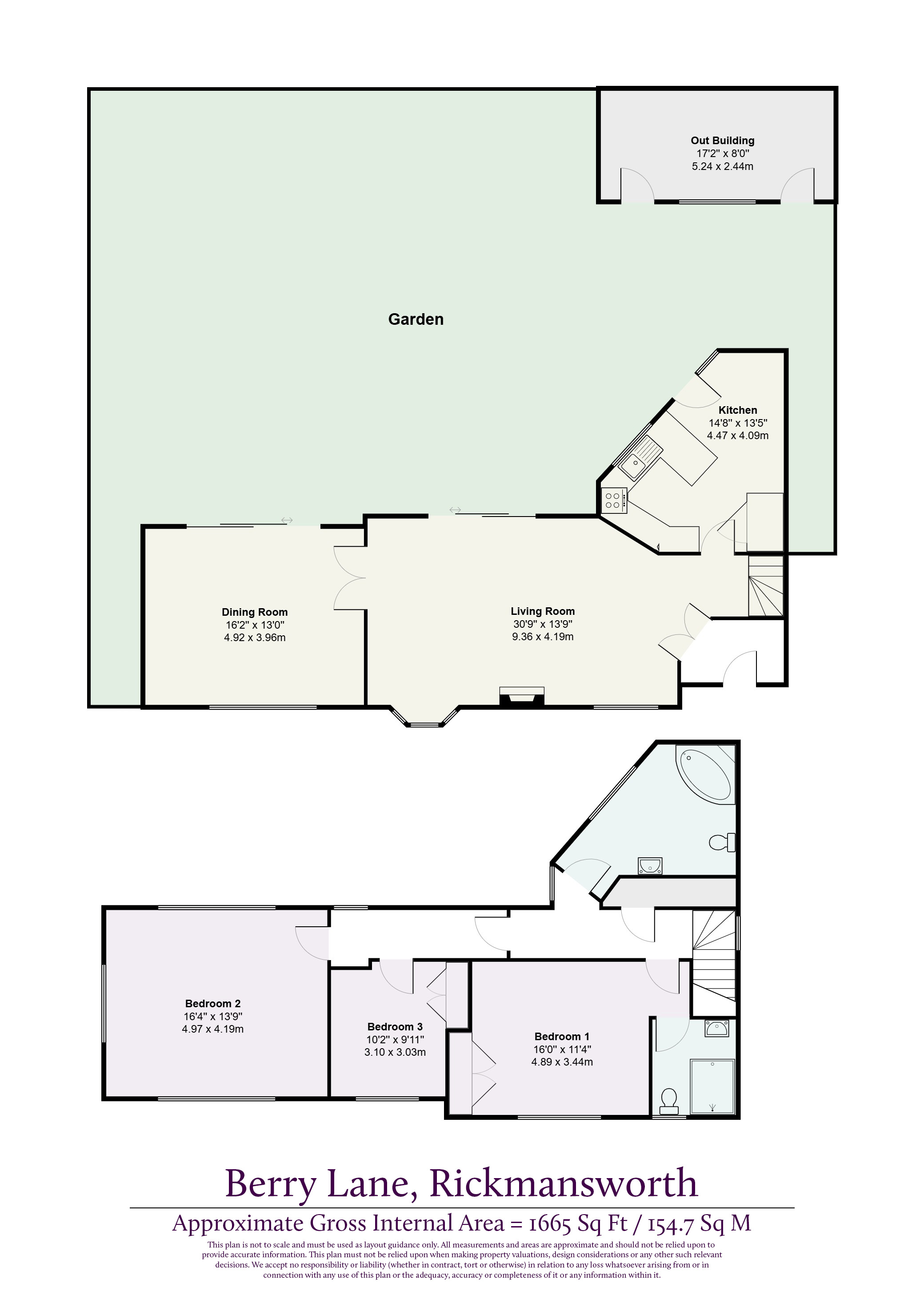 Cherry Tree Cottage,, Berry Lane, Hertfordshire floorplan