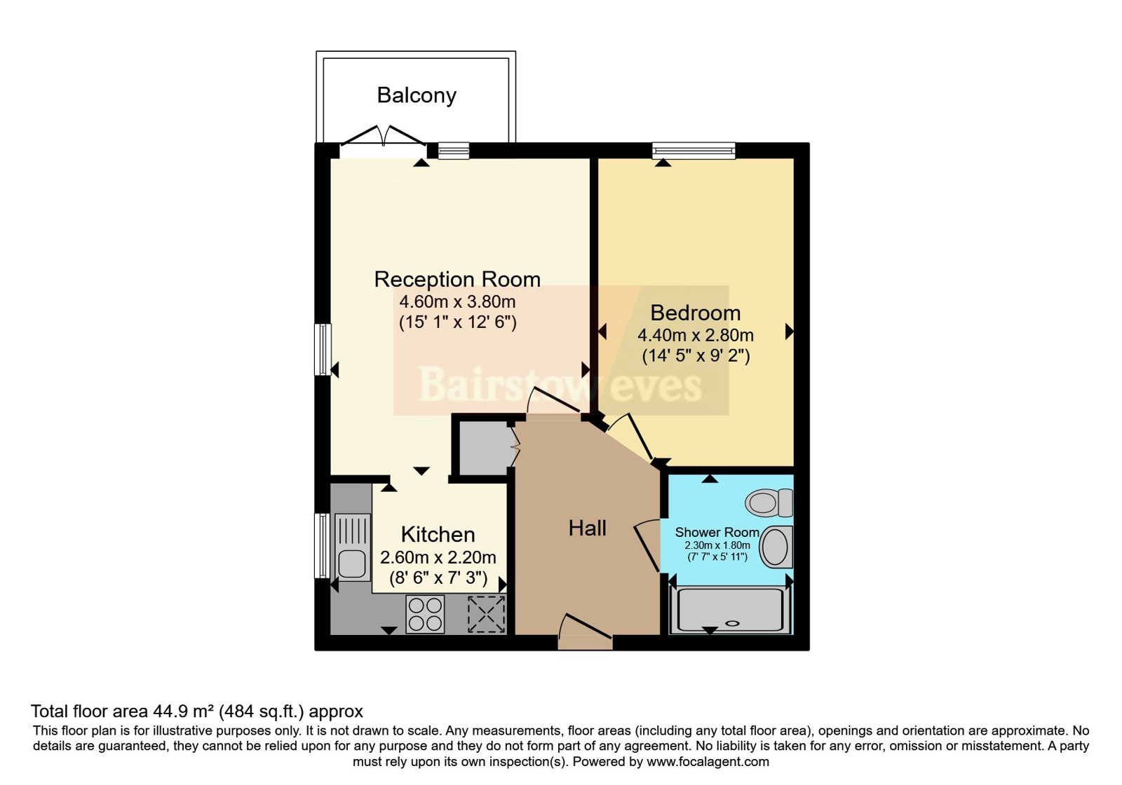 Flat 15, Copperfield Court, 1, Village Way, Ilford floorplan