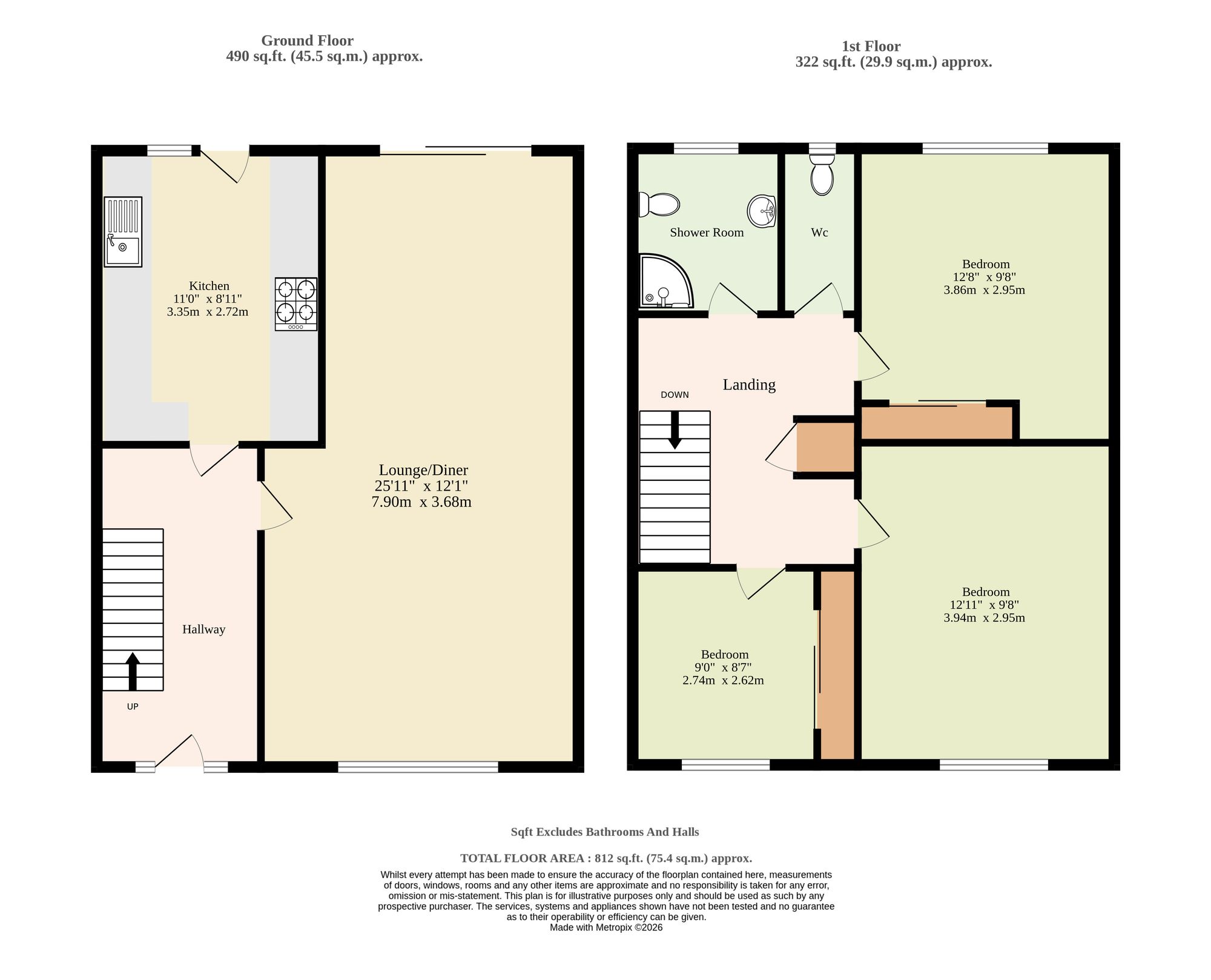 27 Beach Road, Great Yarmouth floorplan