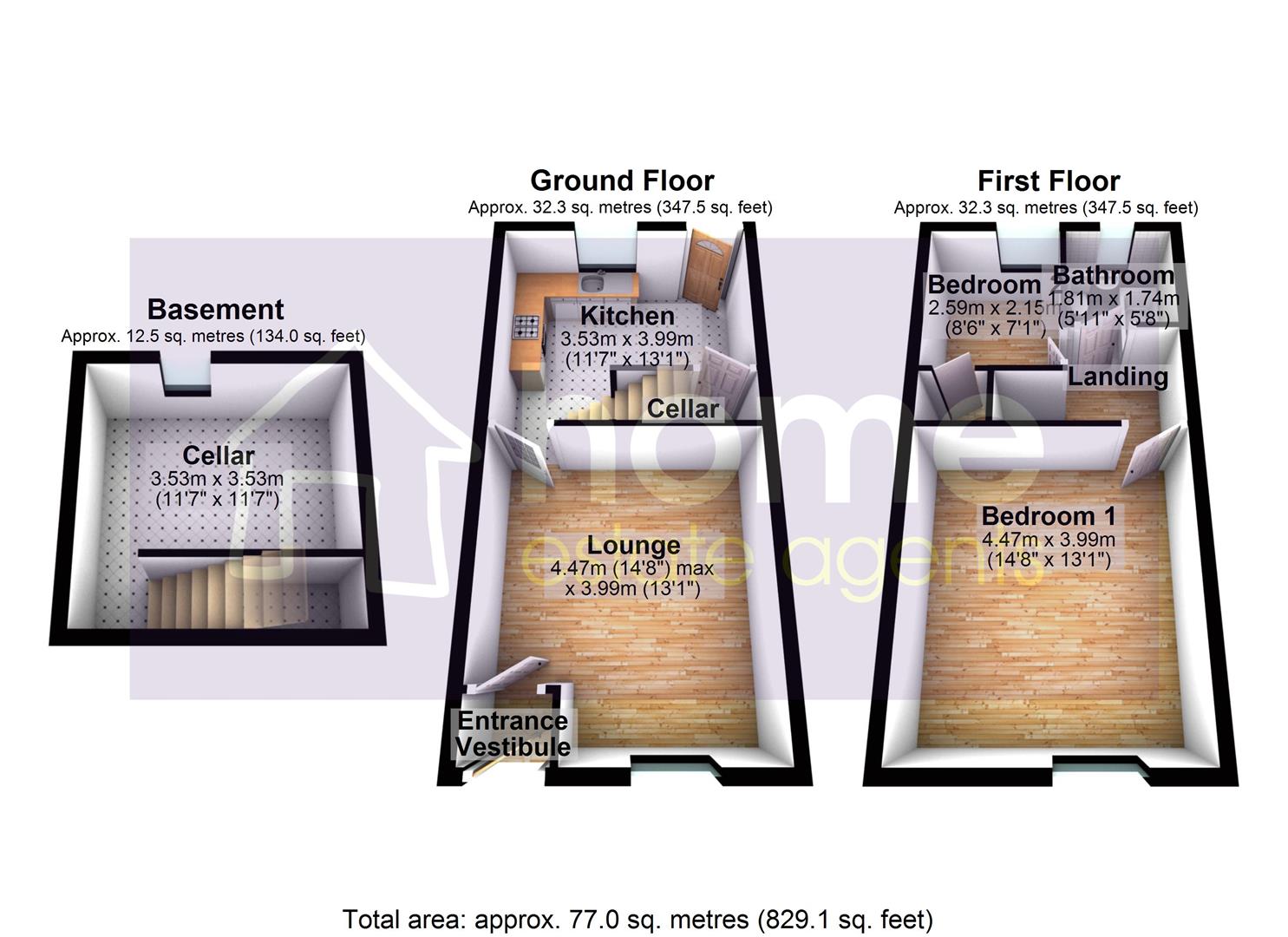 28, Argyle Street, Mossley floorplan