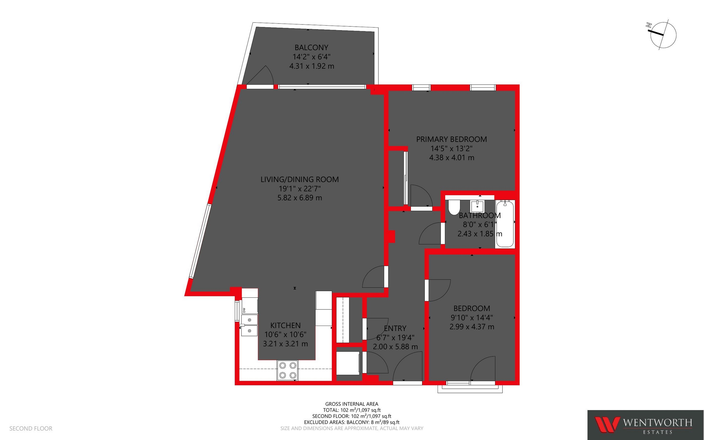 210 417, Wick Lane, London floorplan