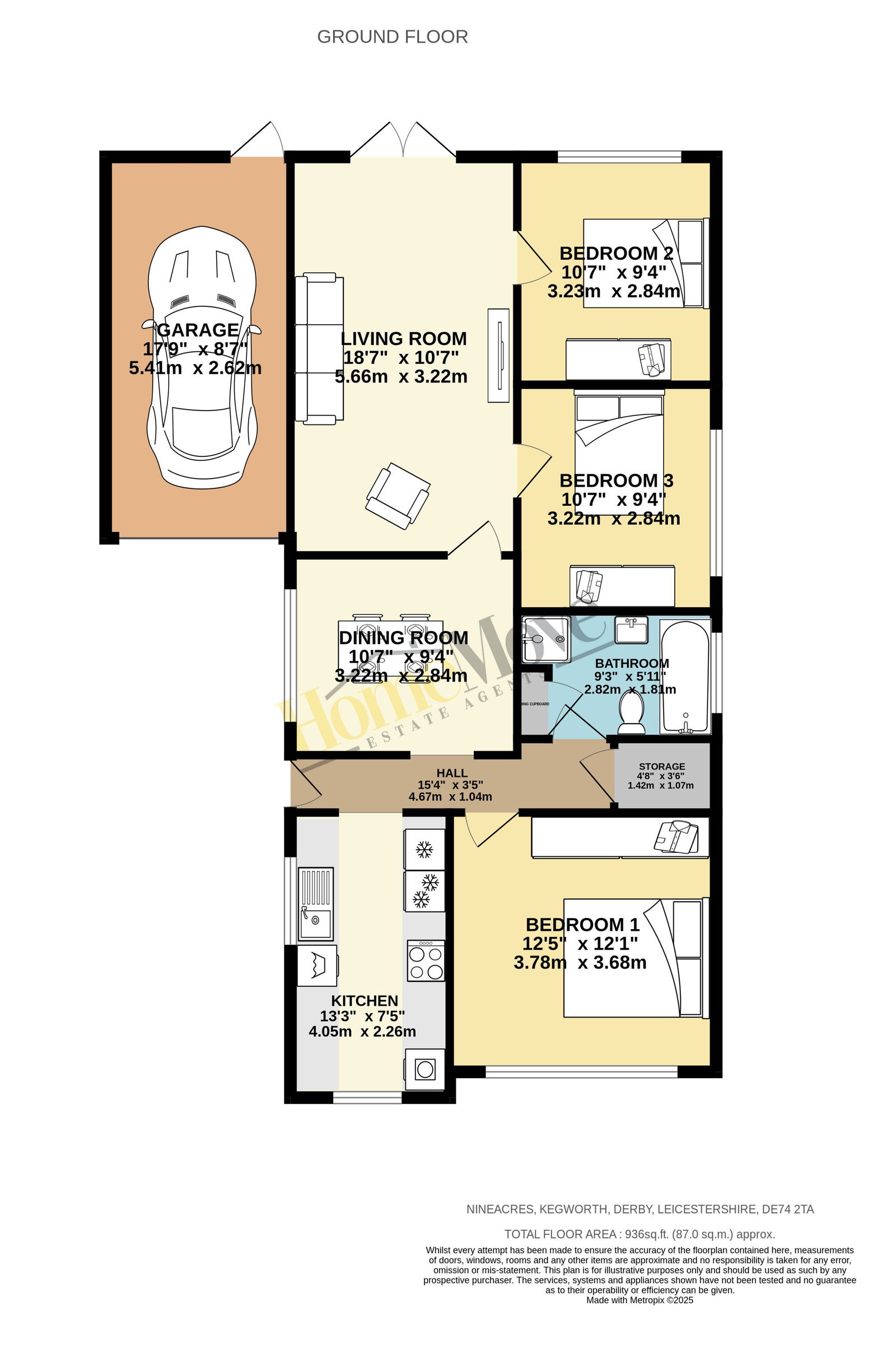 5, Nineacres, Derby floorplan