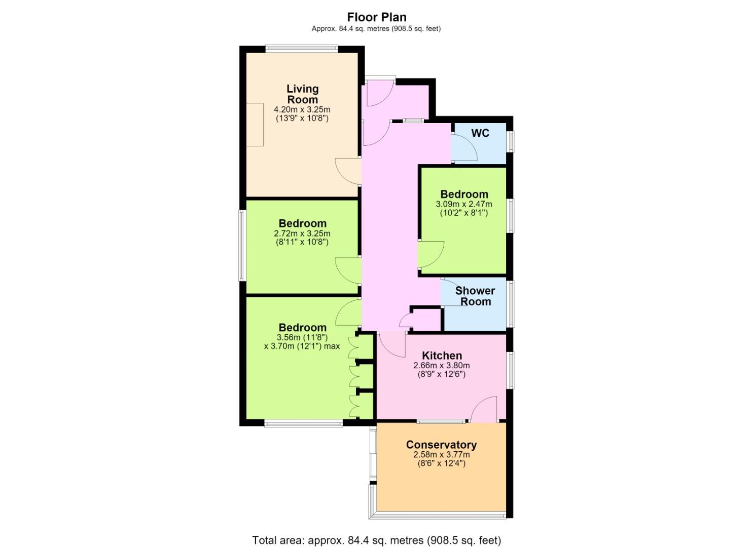 8, Edwin Close, Lancing floorplan