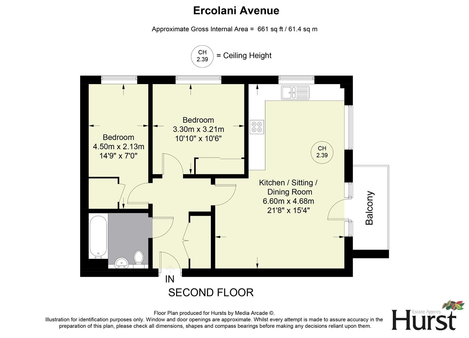 19, Lovegrove House, Ercolani Avenue, High Wycombe floorplan