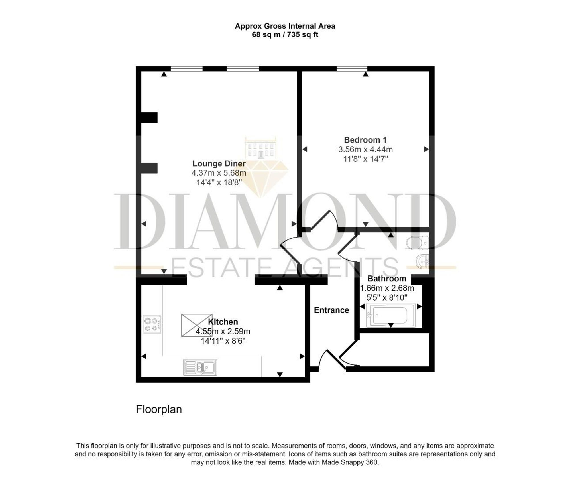 32b Bampton Street, Tiverton floorplan