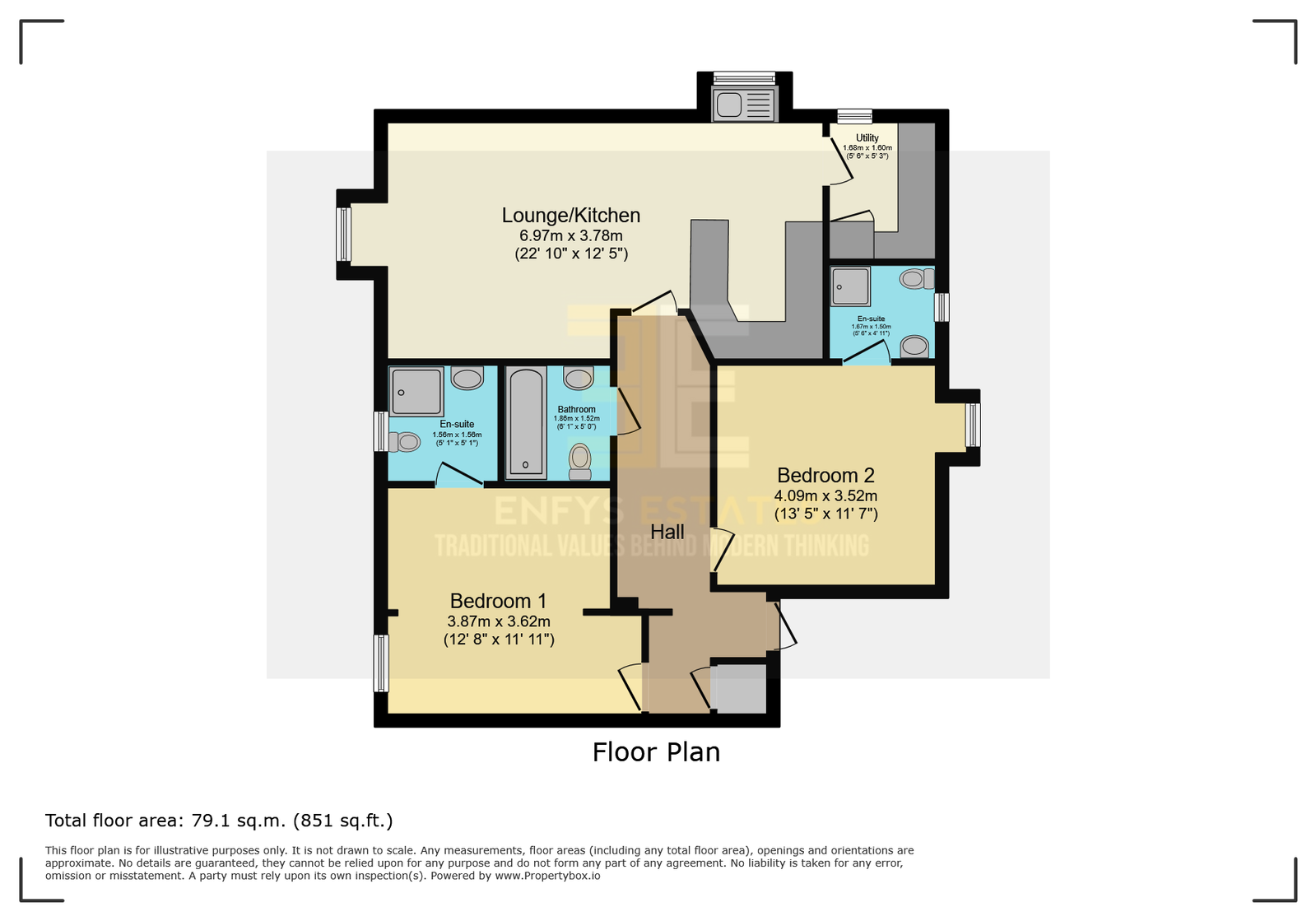 18,Flat 4, College Avenue, Colwyn Bay floorplan