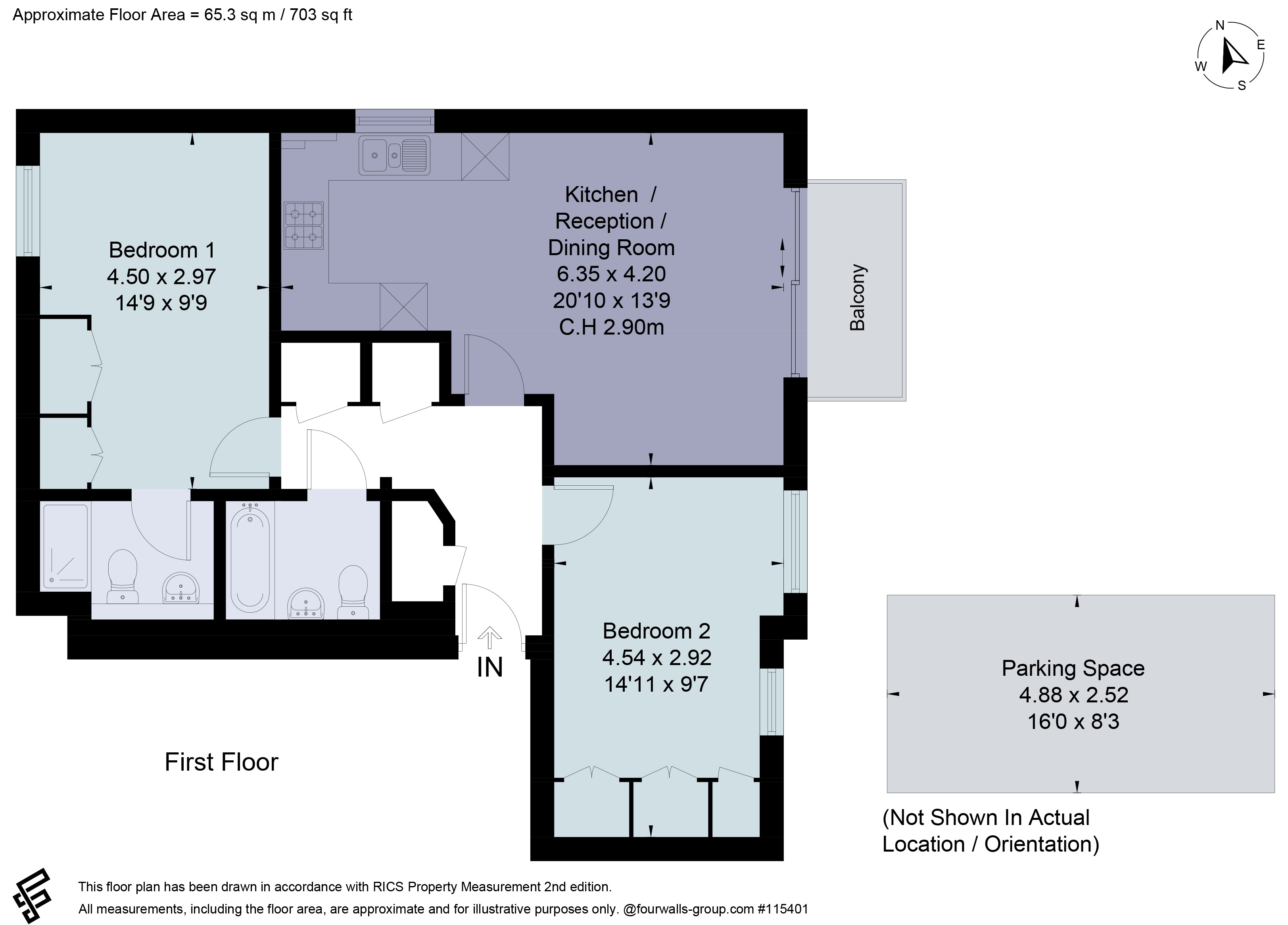 Flat 8,, Nucleus Apartments, Putney floorplan