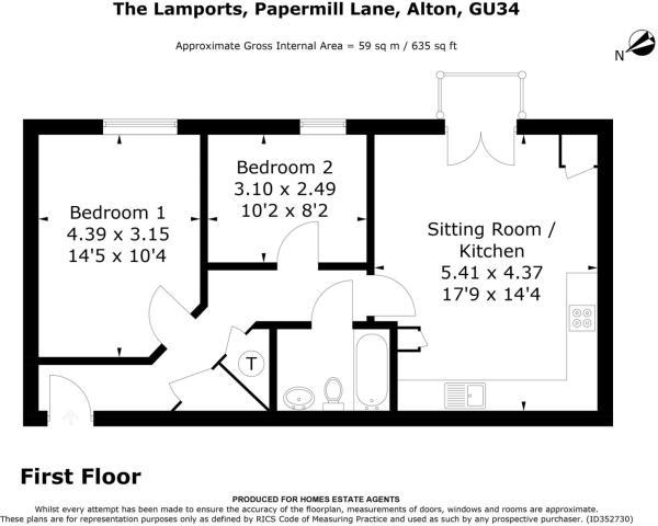 2 Bedrooms Flat for sale in The Lamports, Alton GU34