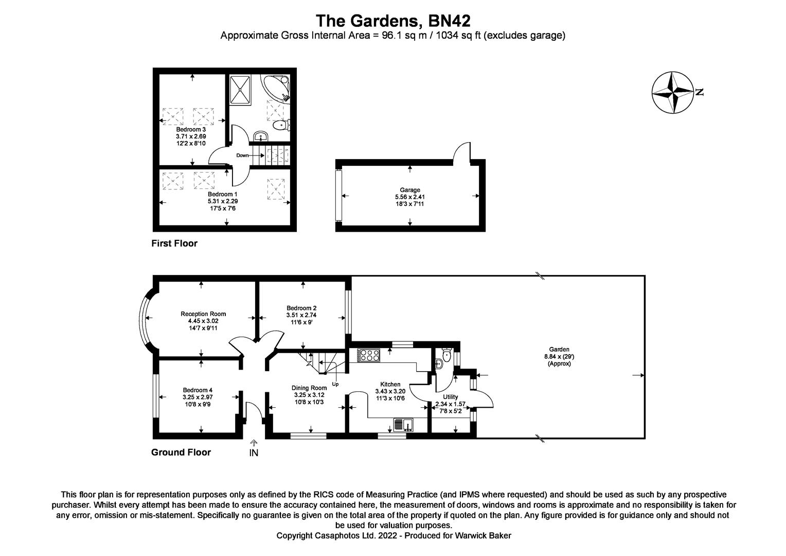 The Gardens, Southwick, Brighton BN42, 4 bedroom property for sale
