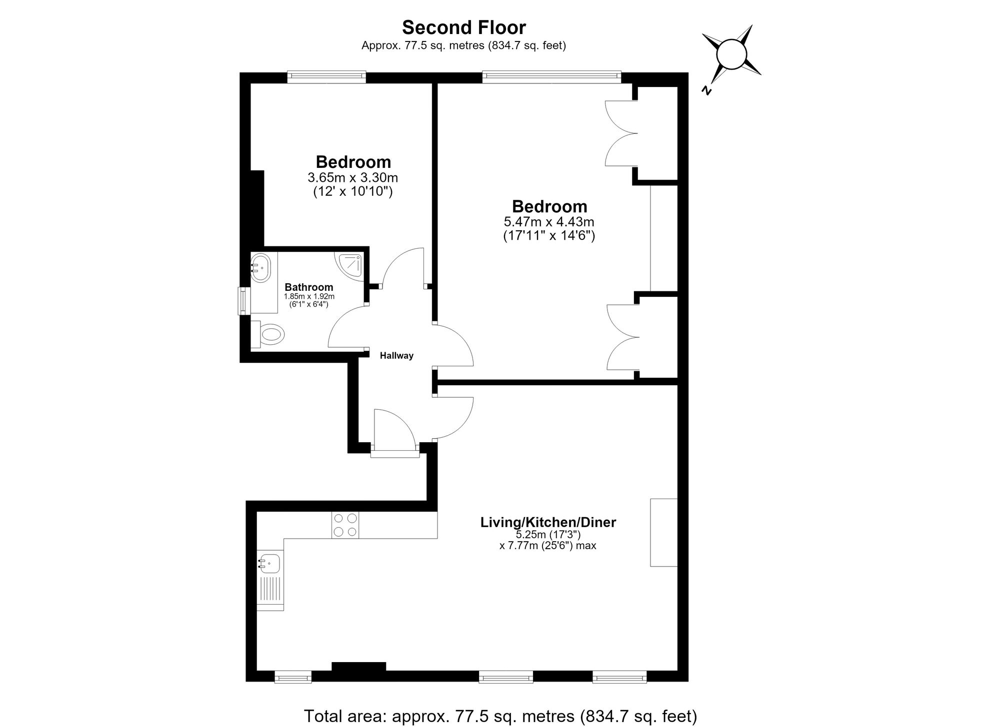 42D Thicket Road, London floorplan