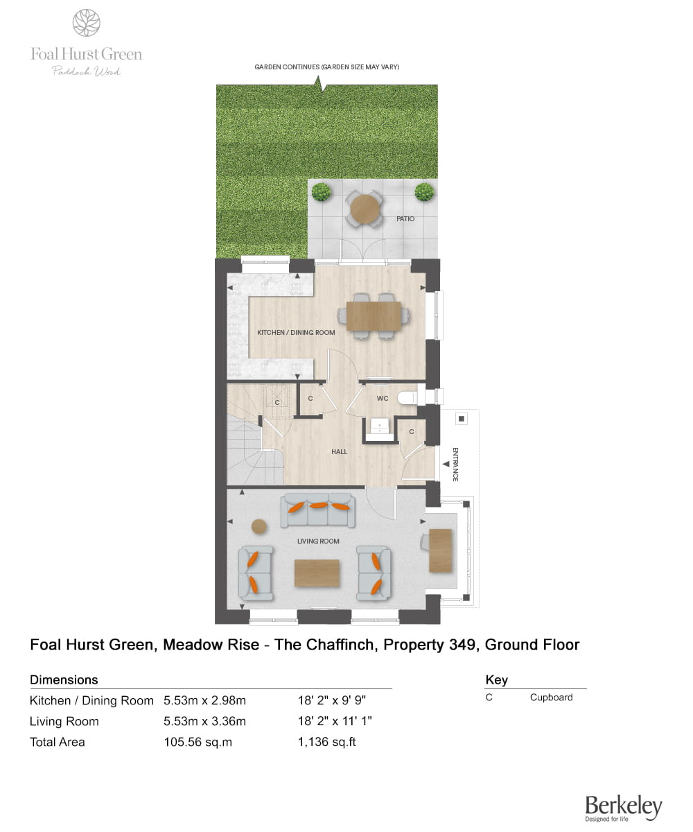 349, Paddock Wood, Tn12 6Gp, Paddock Wood floorplan