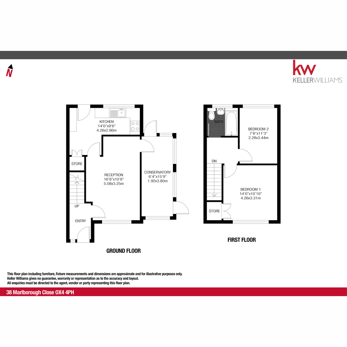 38, Marlborough Close, Oxford floorplan