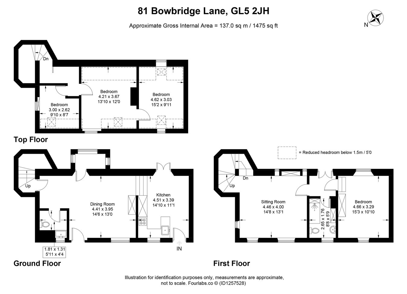 1 Vine Court, 81, Bowbridge Lane, Stroud floorplan