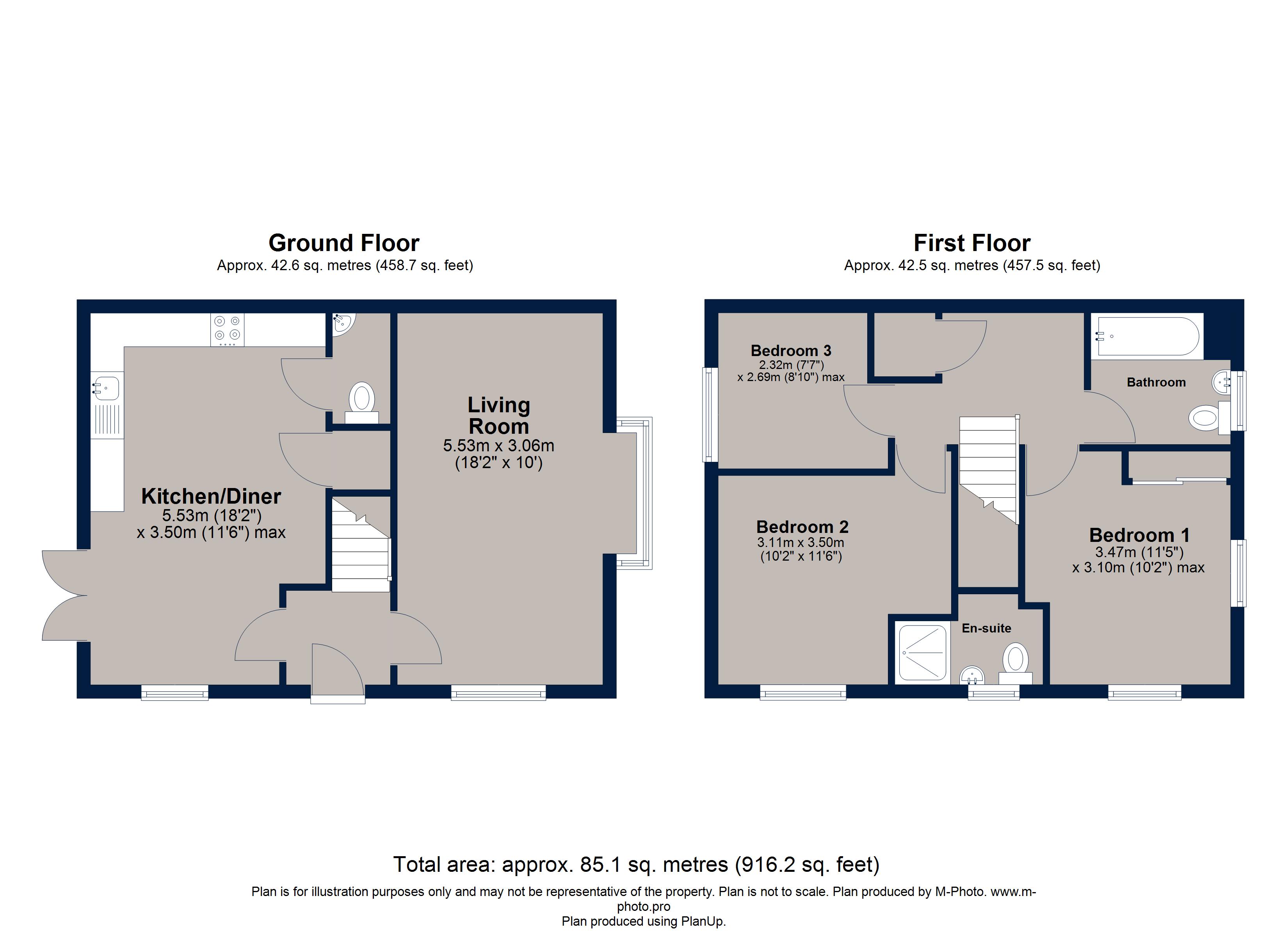 136, Stud Road, Oakham floorplan