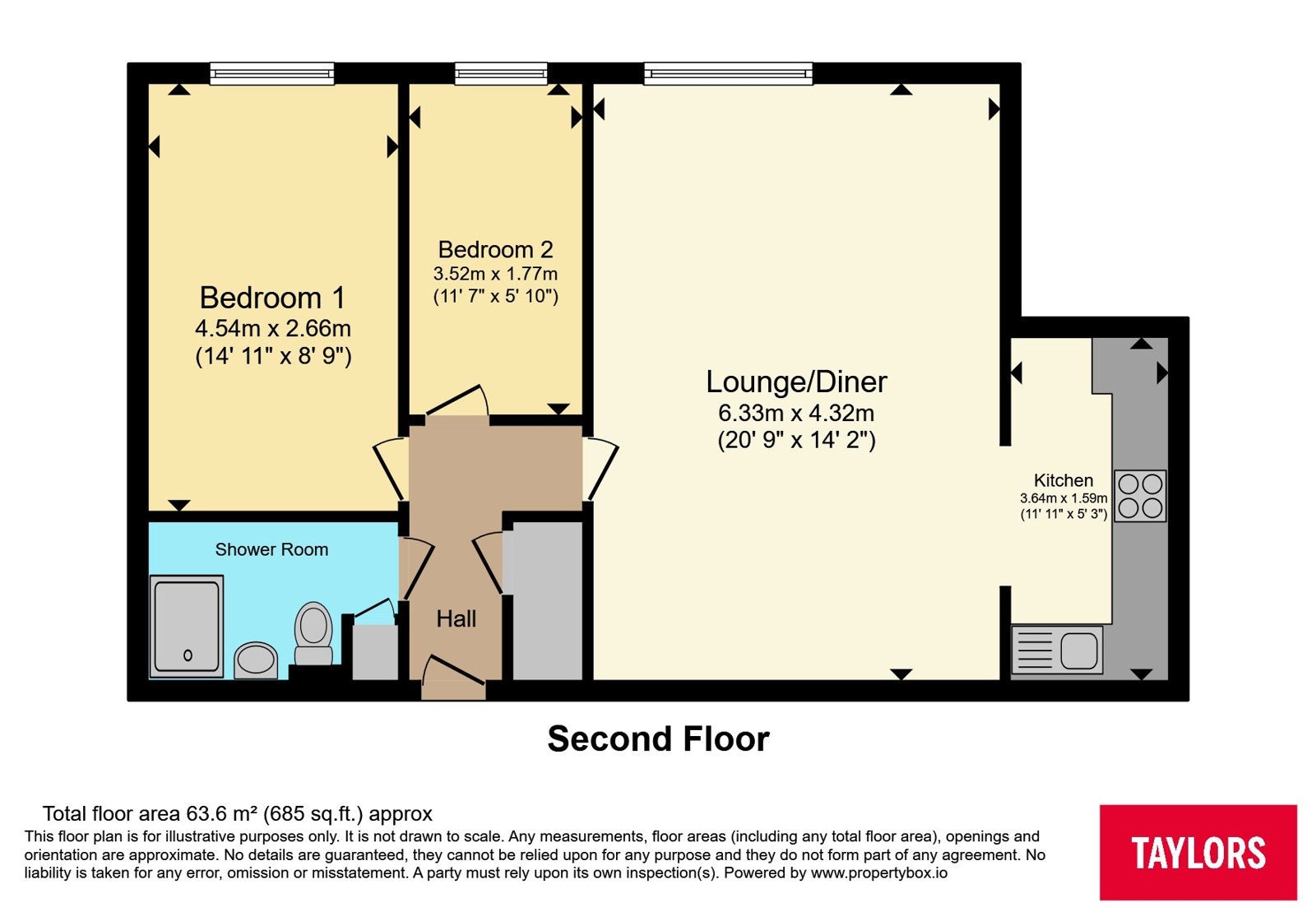 47, Rosebery Court, Leighton Buzzard floorplan
