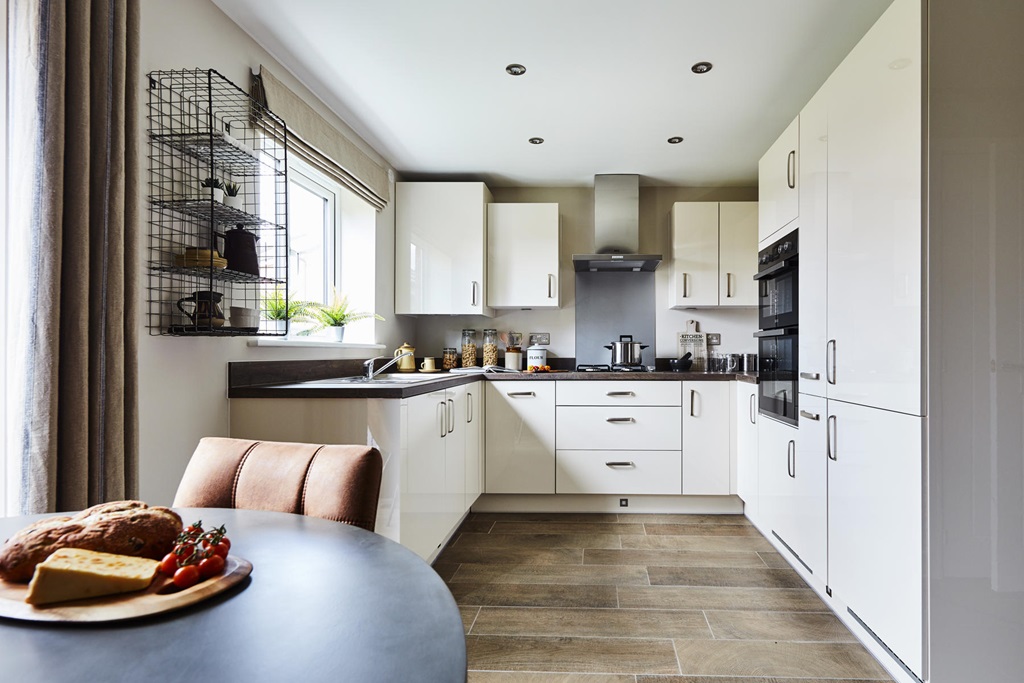 With Plenty Of Storage Space In The Rear Facing Kitchen