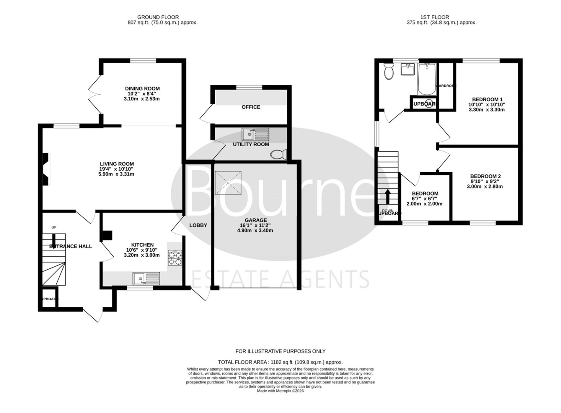 3, Quarry Hill, Godalming floorplan