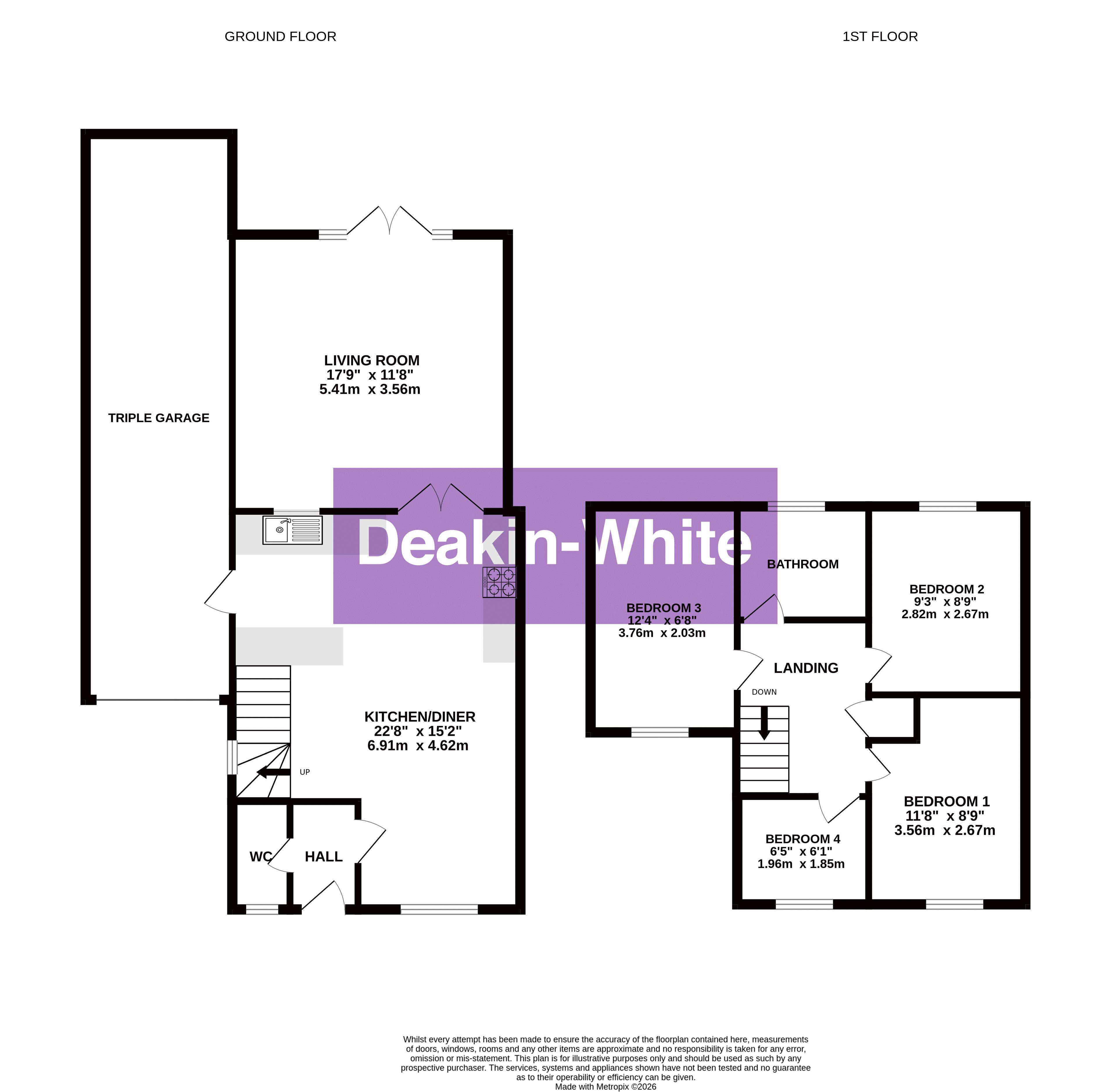 52, Harlestone Close, Luton floorplan