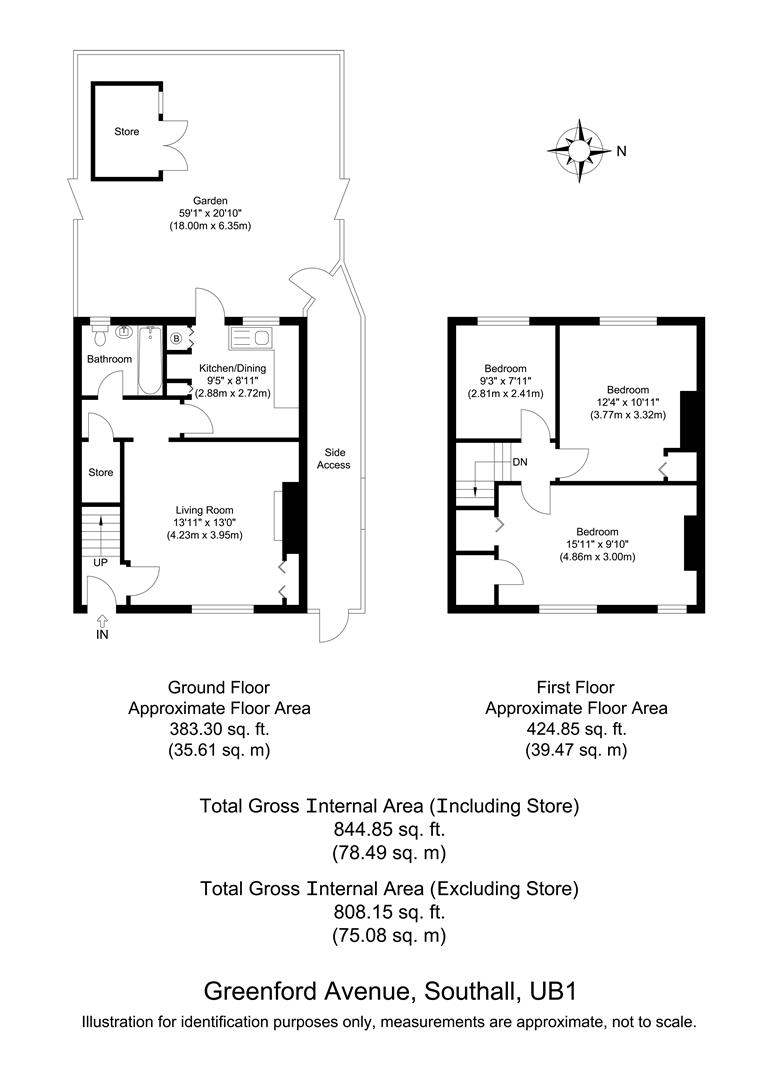 98, Greenford Avenue, Southall floorplan