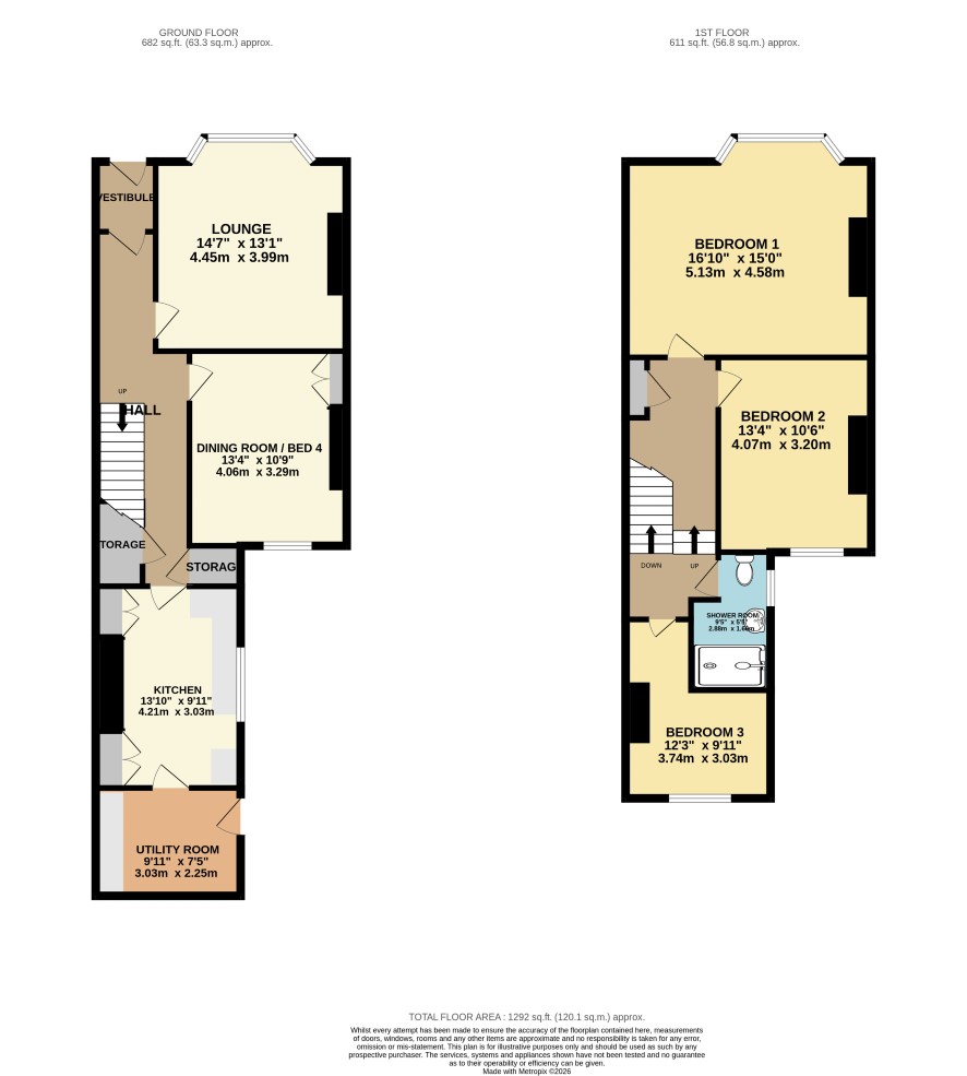 69 Ford Hill, Plymouth floorplan