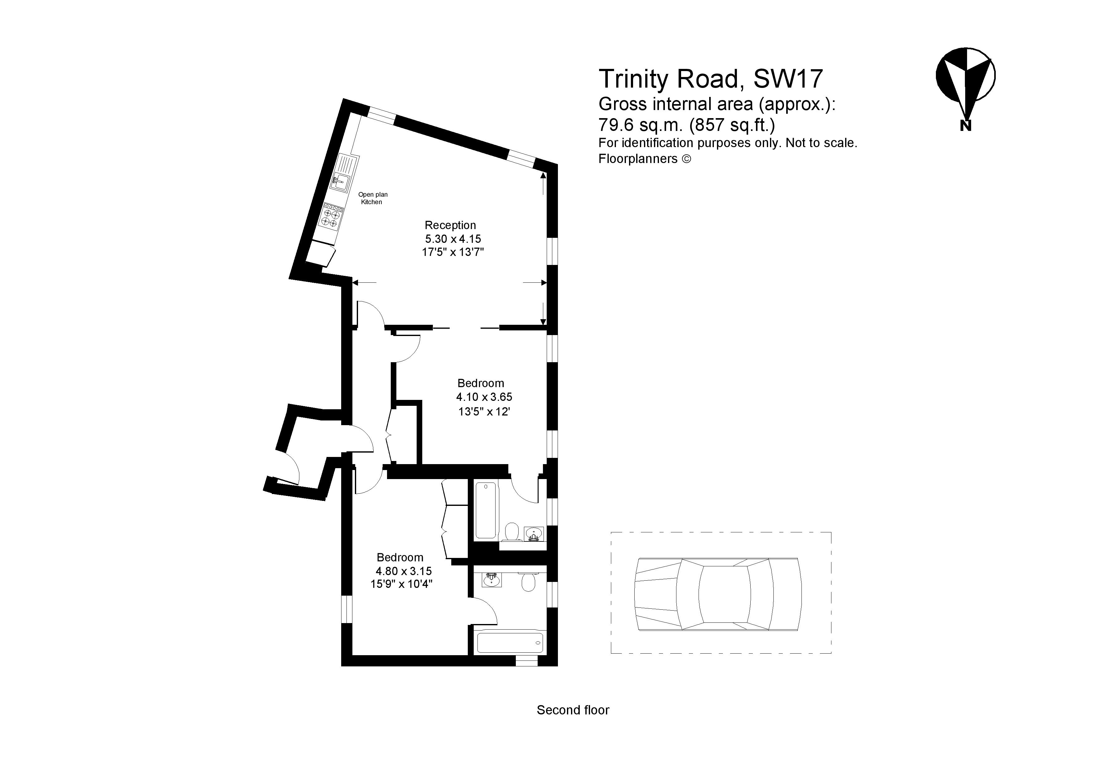 Flat 3,, The Old Police Station, London floorplan