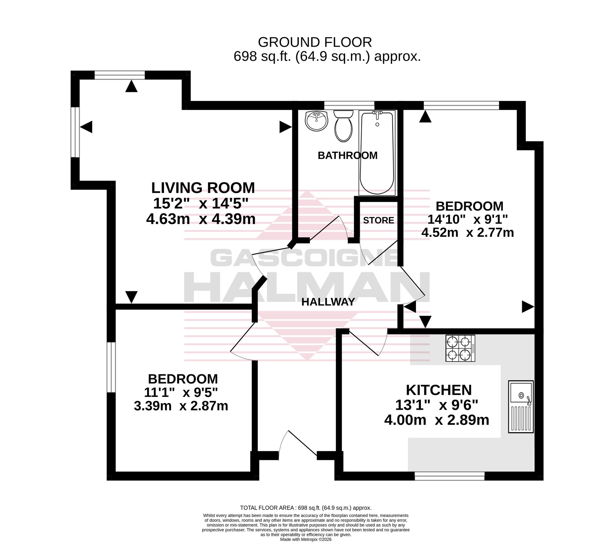 Flat 2, 169 Greenwood Road, Manchester floorplan