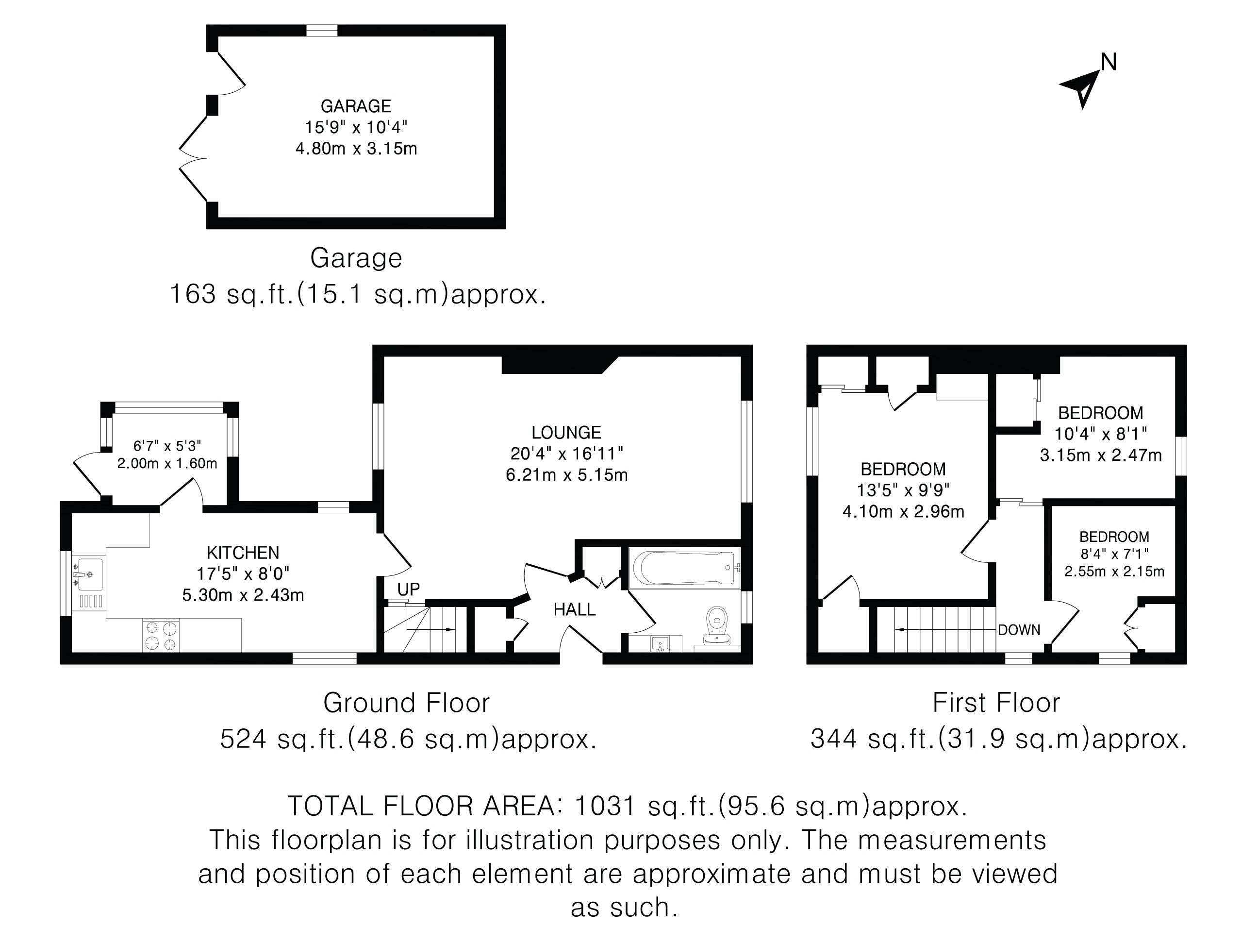 13, Ground Lane, Hatfield floorplan