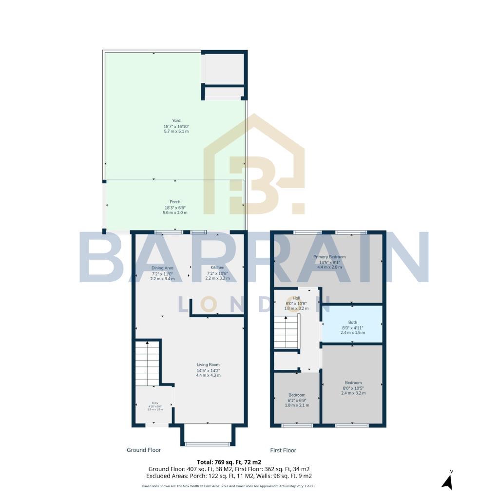 6, Kirkham Road, London floorplan