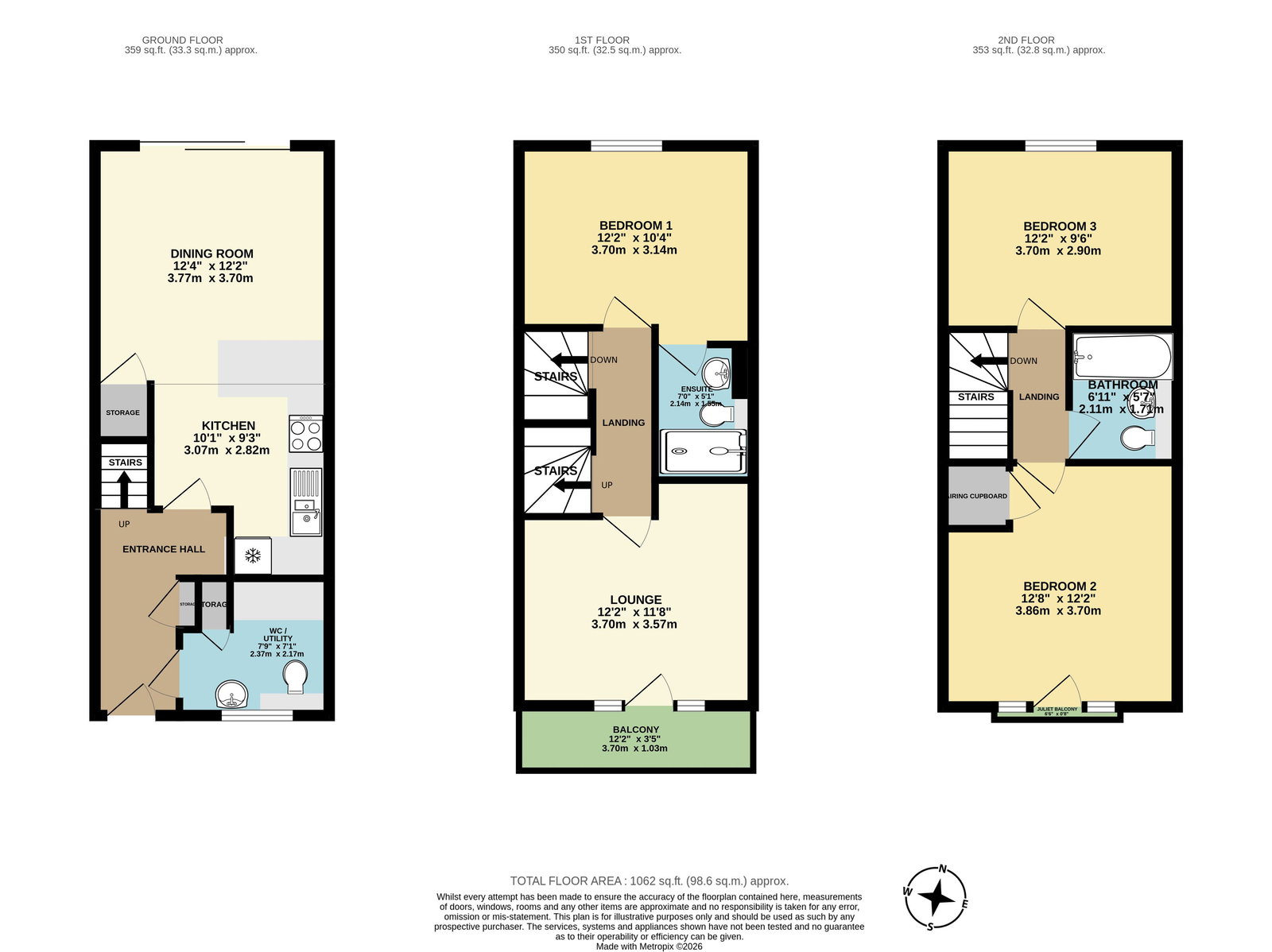 11, Crossfield Walk, Snodland floorplan