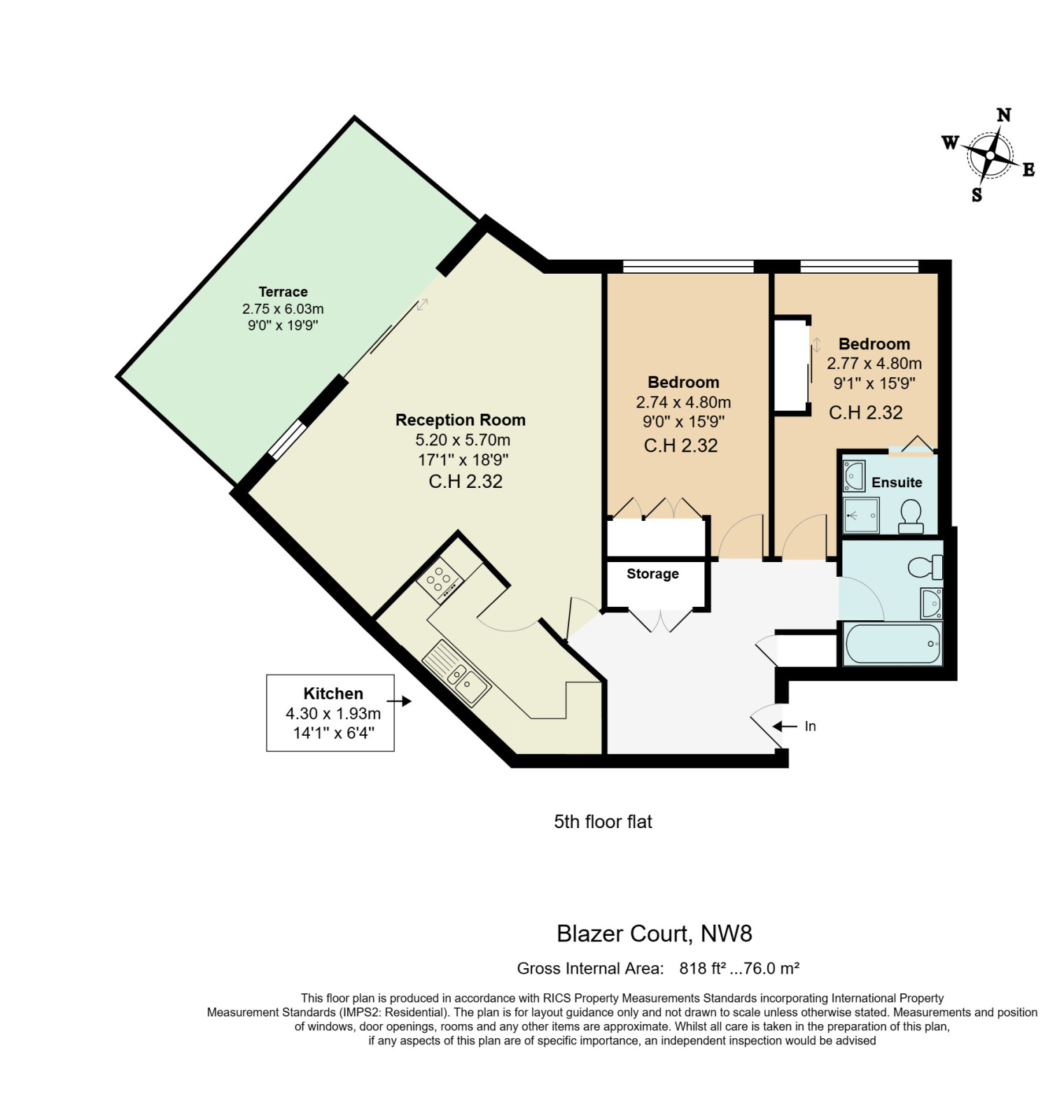 403, Blazer Court, London floorplan