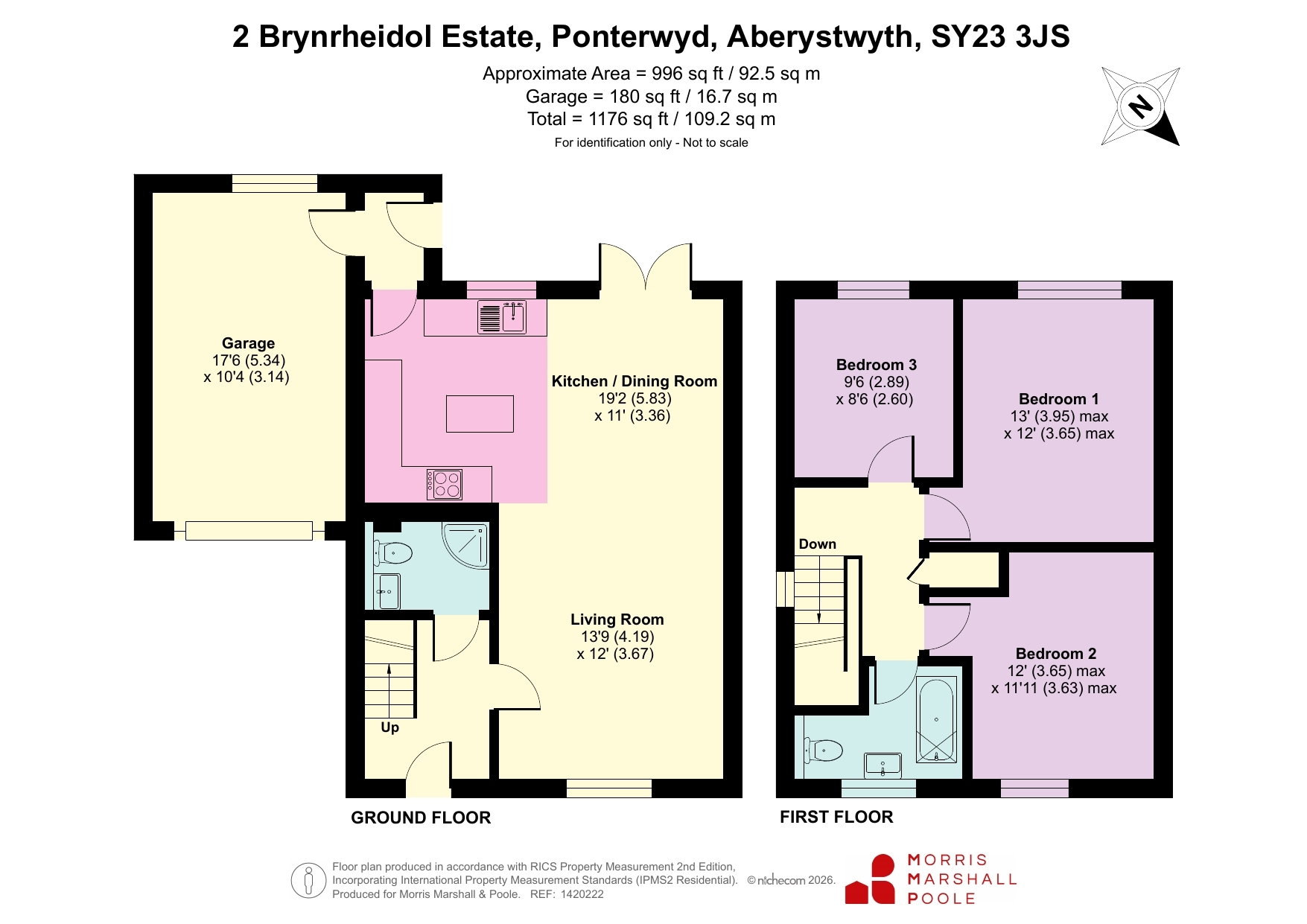 2 Bryn Rheidol Estate,, Ponterwyd, Ceredigion floorplan
