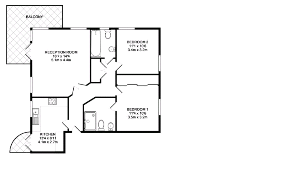 2 Bedrooms Flat for sale in Renoir House, Cassio Place, Watford, Hertfordshire WD18