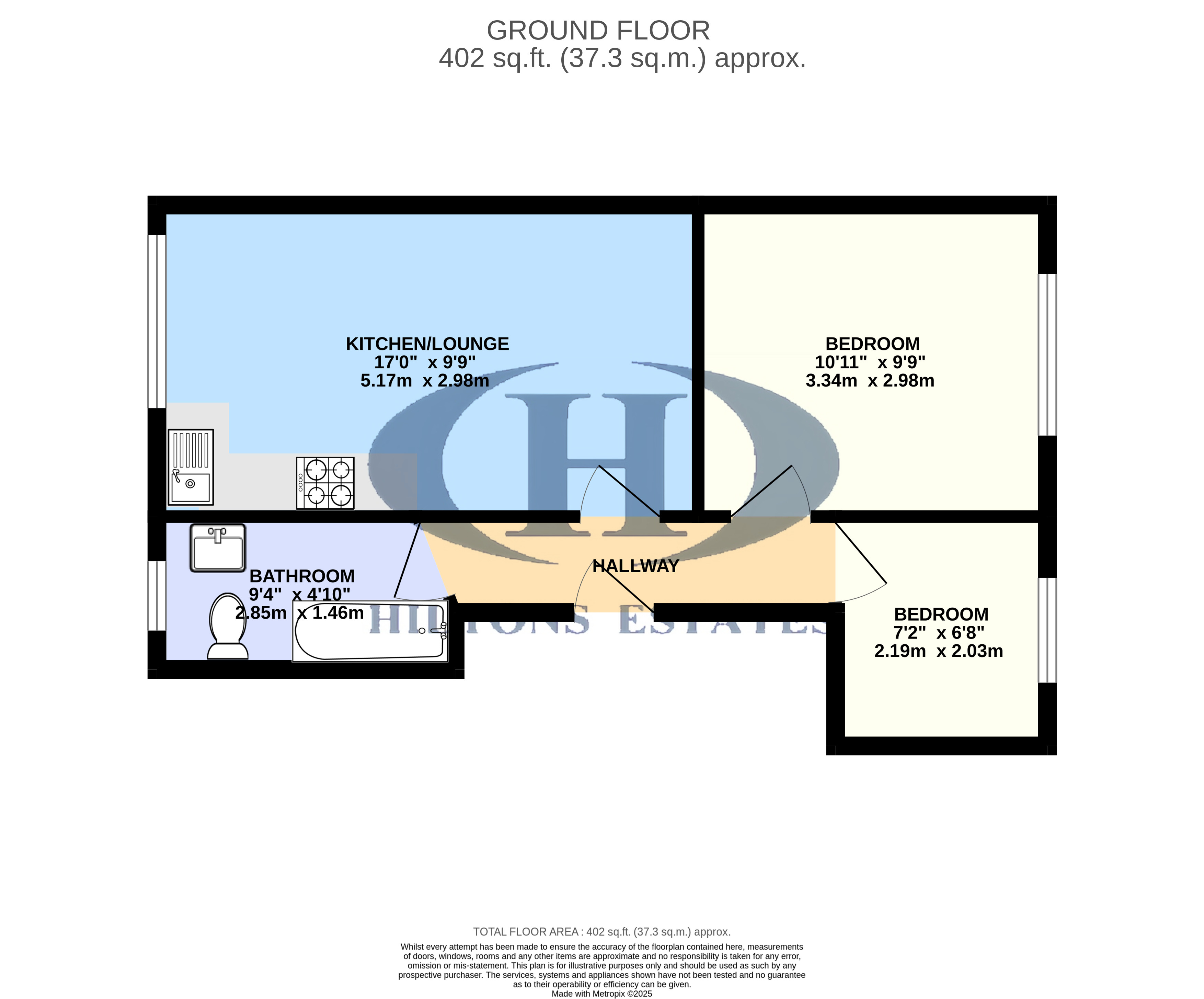 2B, Tudor Square, Hayes floorplan