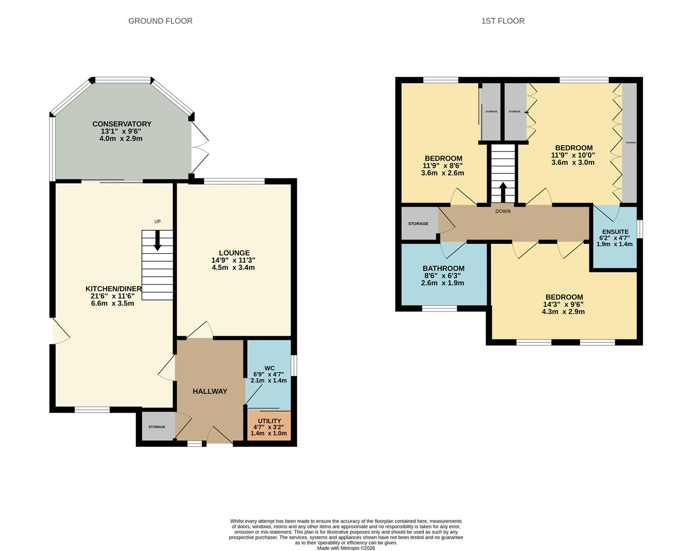 28, Malvern Close, Kettering floorplan