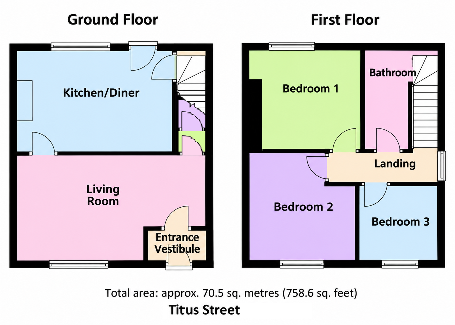 Titus Street, West Yorkshire floorplan