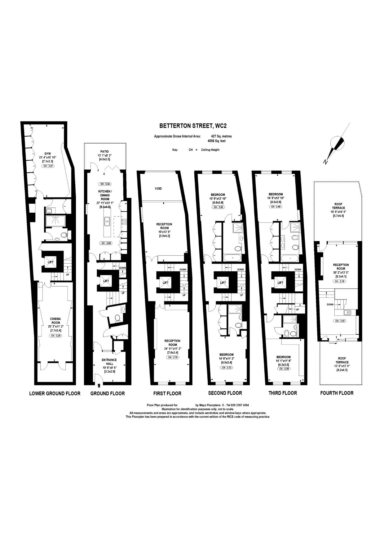 9, Betterton Street, London floorplan