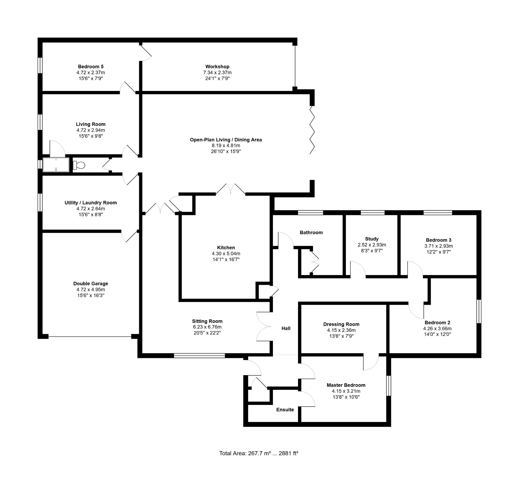 15 Fir Close, Heacham, Norfolk floorplan