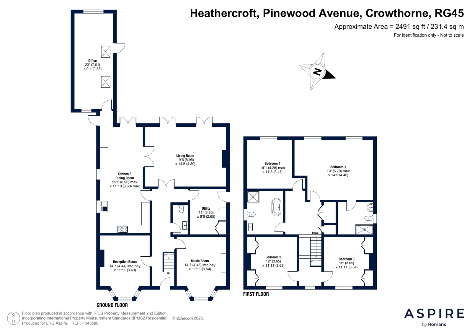 Heathercroft, 44, Pinewood Avenue, Berkshire floorplan