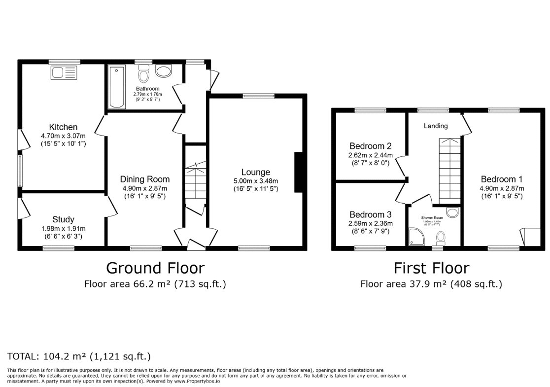45, Highridge Green, Bristol floorplan