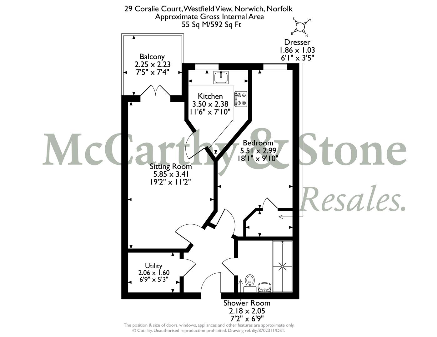 29 Coralie Court, Westfield View, Norwich floorplan