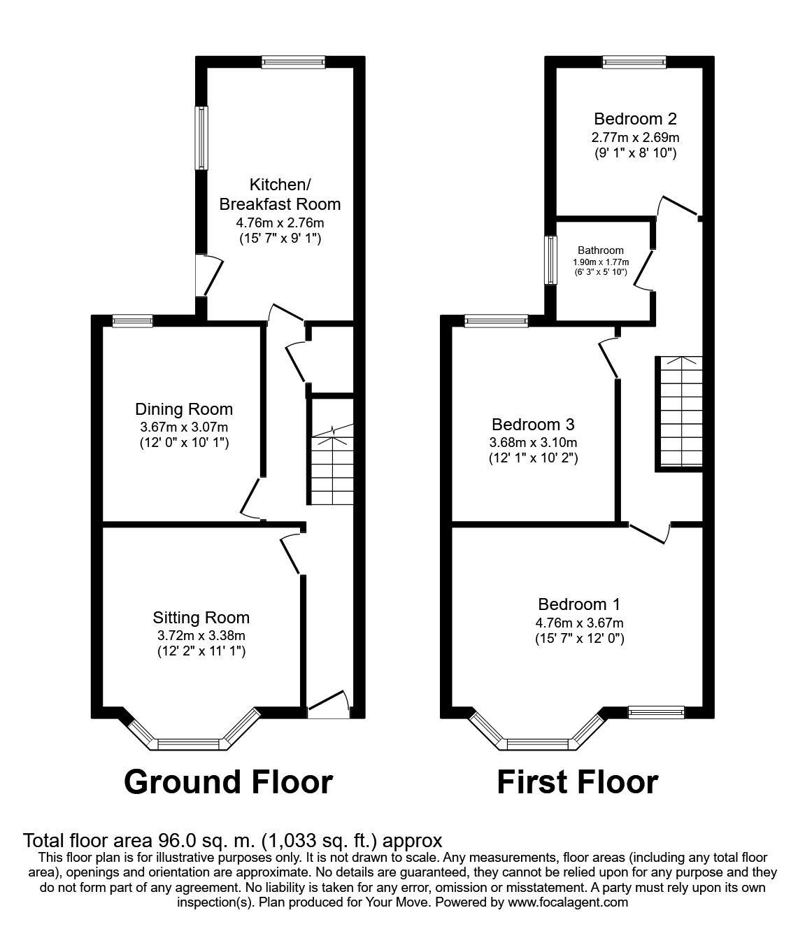 5, Widdrington Road, Coventry floorplan