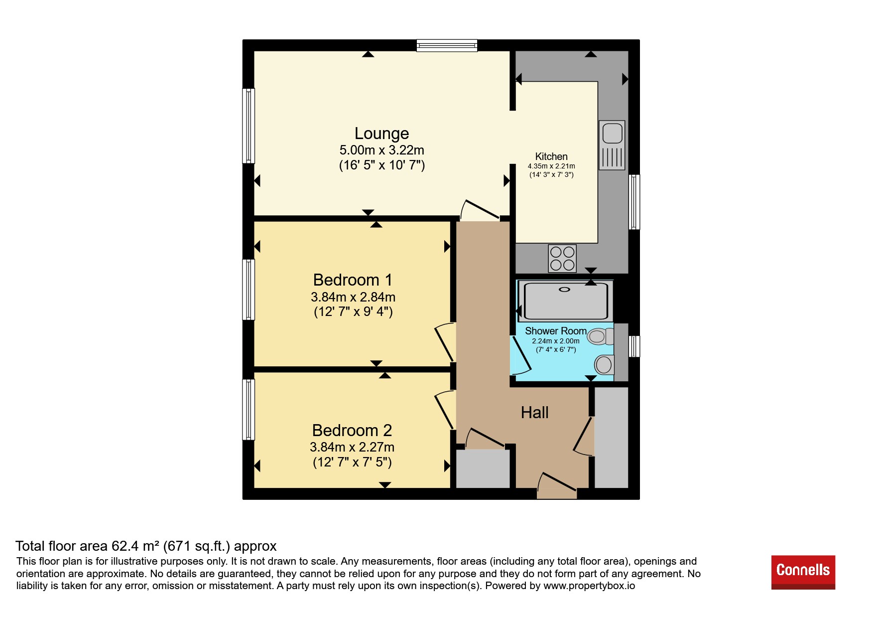 Flat 2, 28, Redwell Road, Paignton floorplan