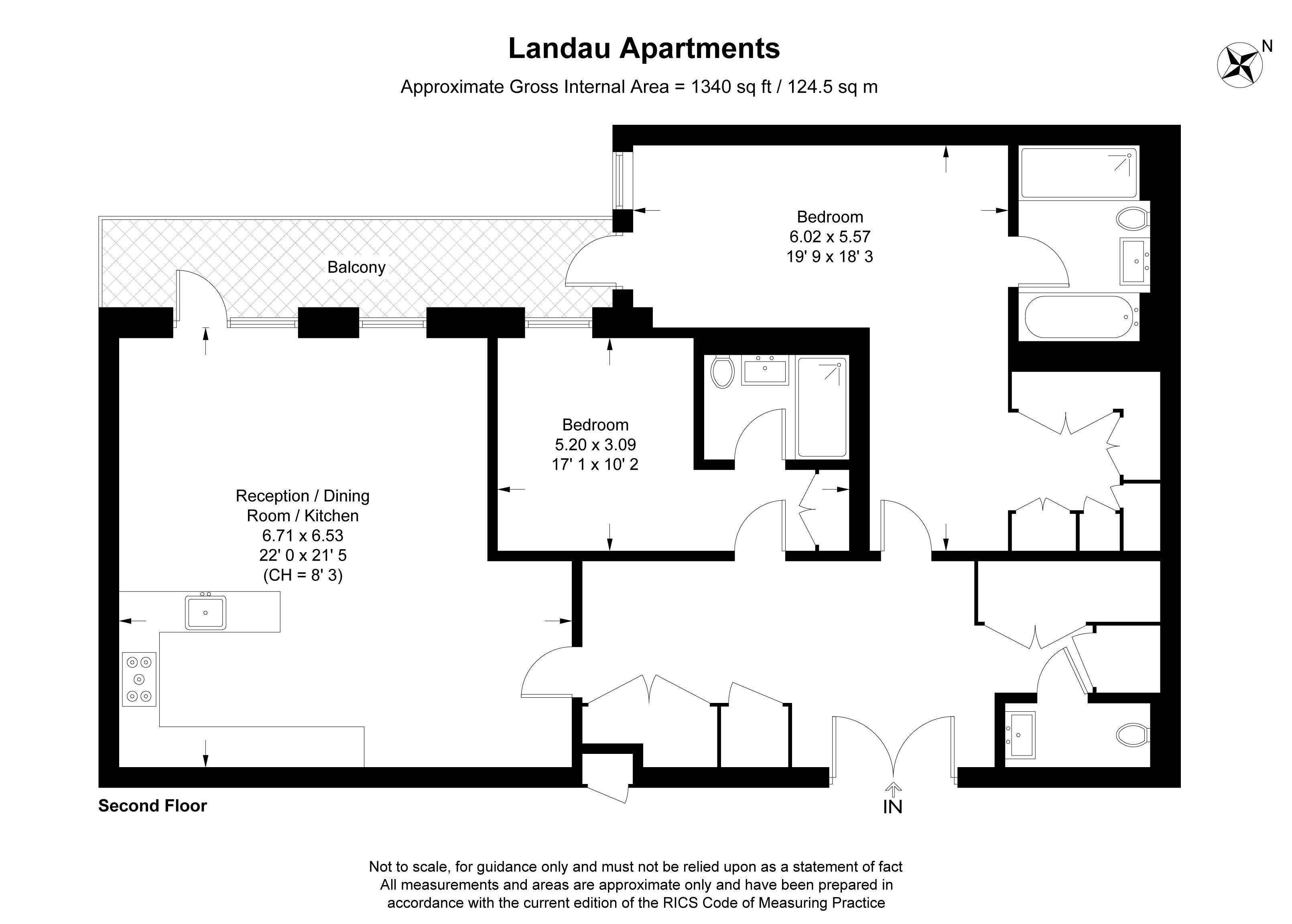 Landau Apartments, 72 Farm Lane, London SW6, 2 bedroom flat to rent