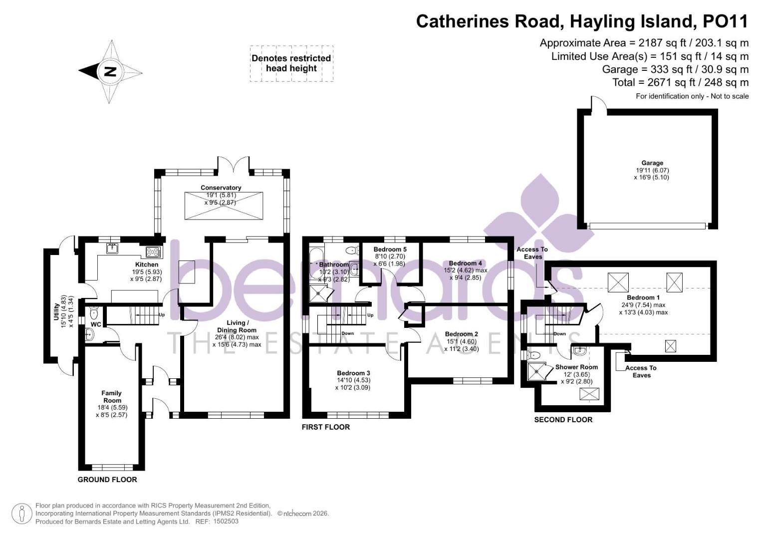 2, St. Catherines Road, Hayling Island floorplan
